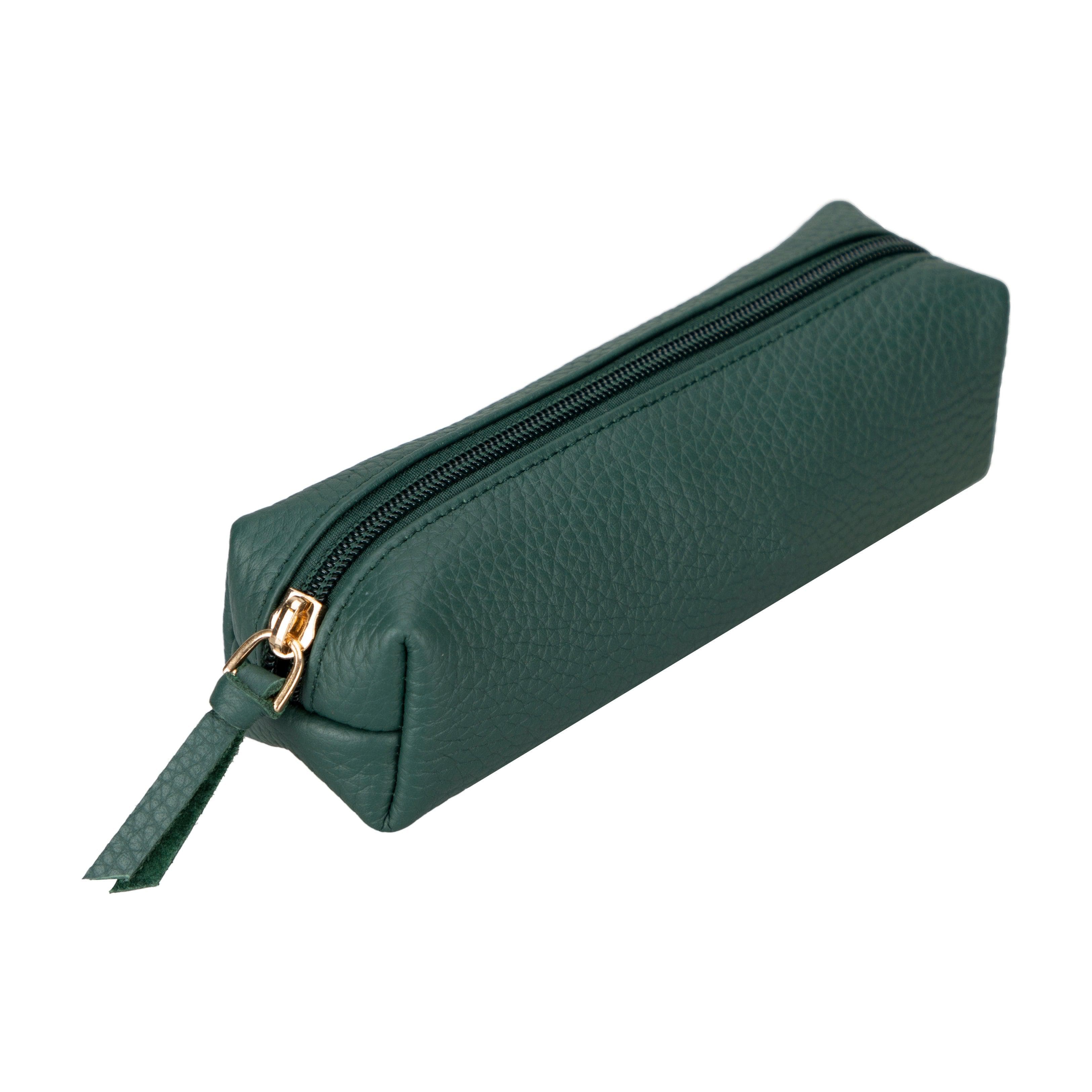 Multibox Leather Pencil Case Dark Green Bouletta