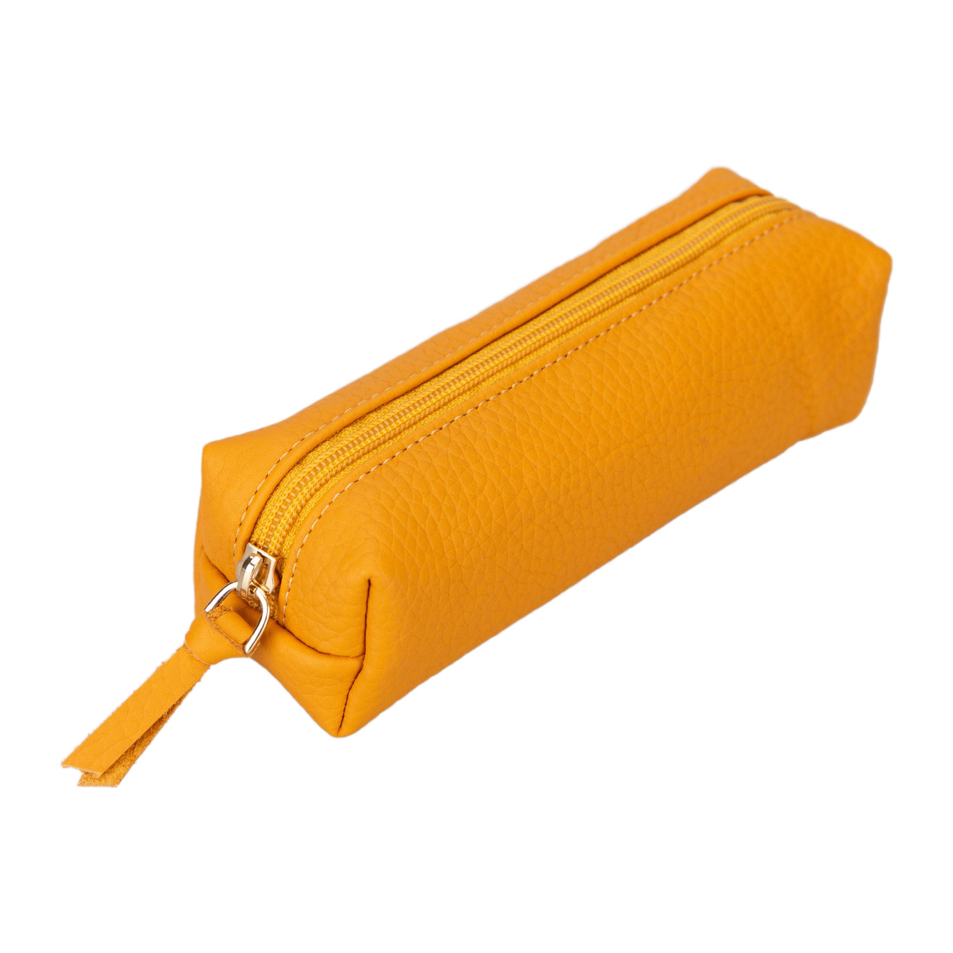 Multibox Leather Pencil Case Orange Bouletta