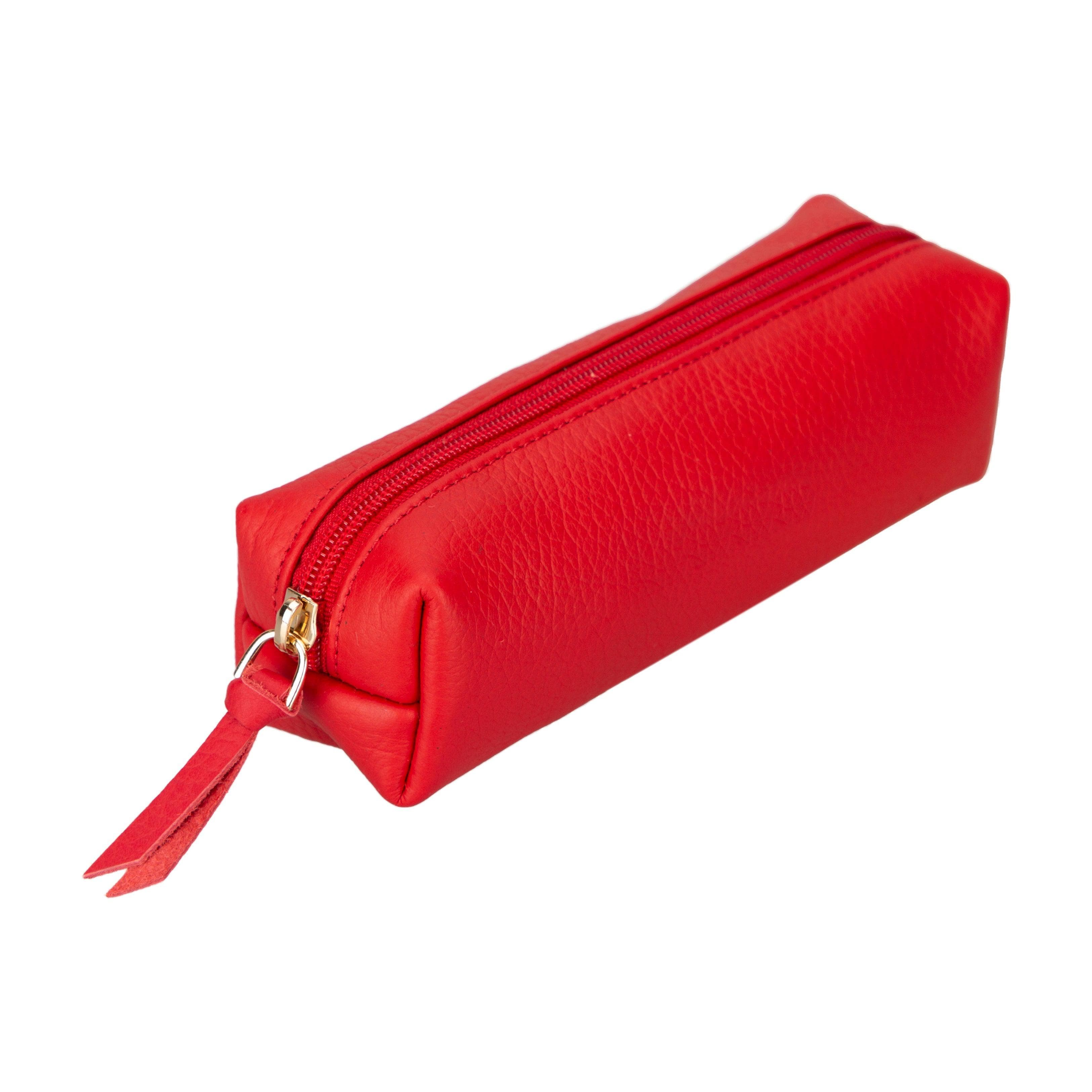 Multibox Leather Pencil Case Red Bouletta