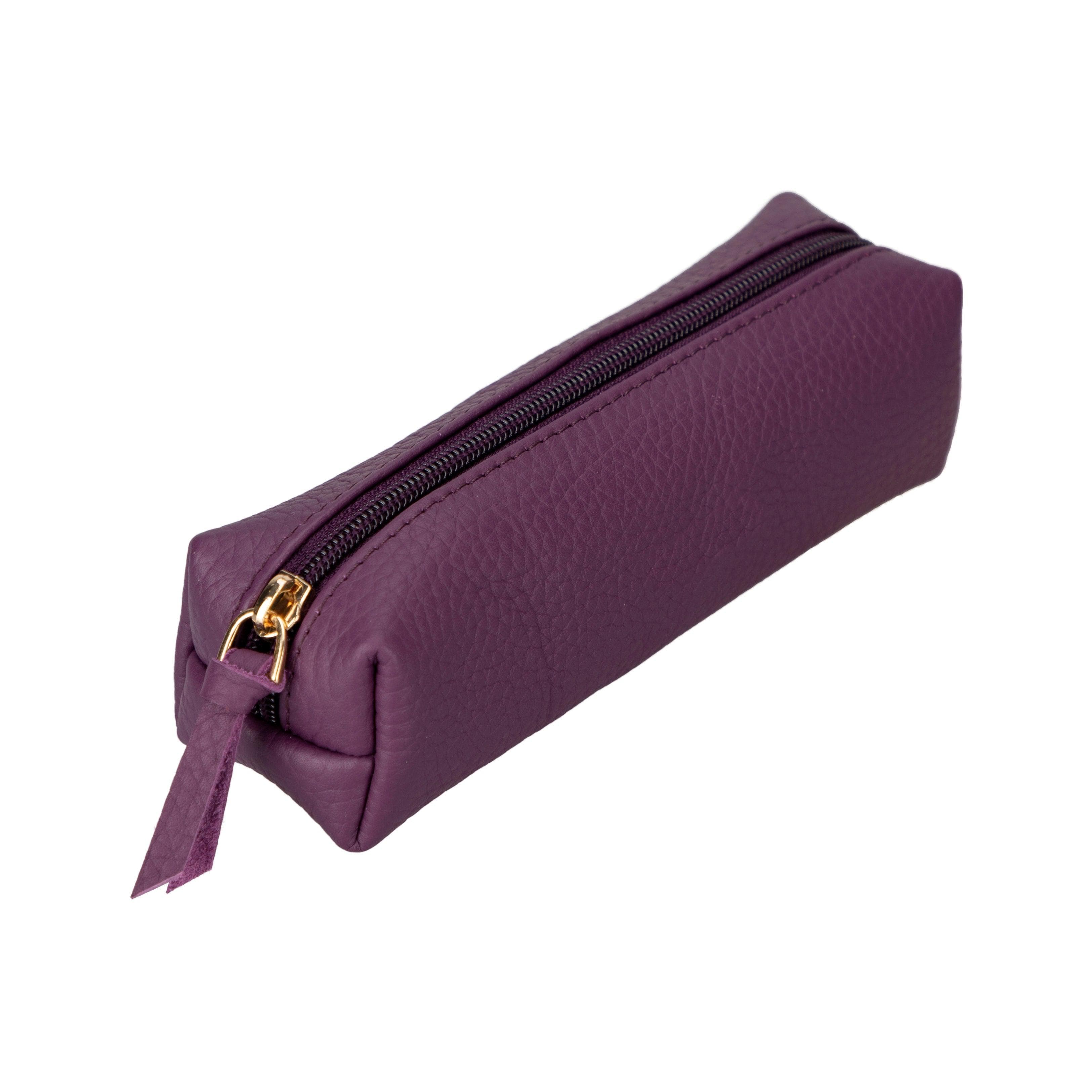 Multibox Leather Pencil Case Plum Bouletta
