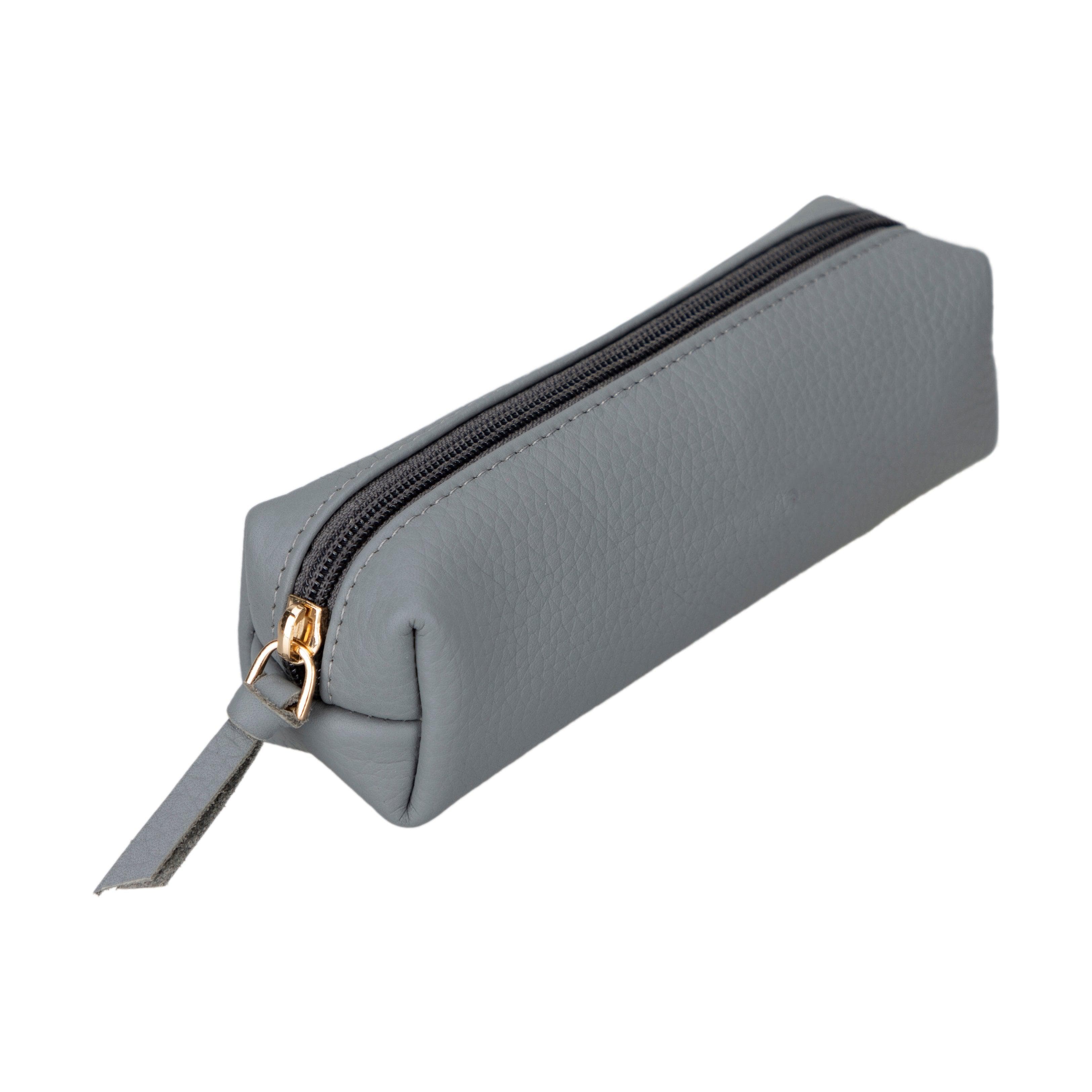 Multibox Leather Pencil Case Gray Bouletta