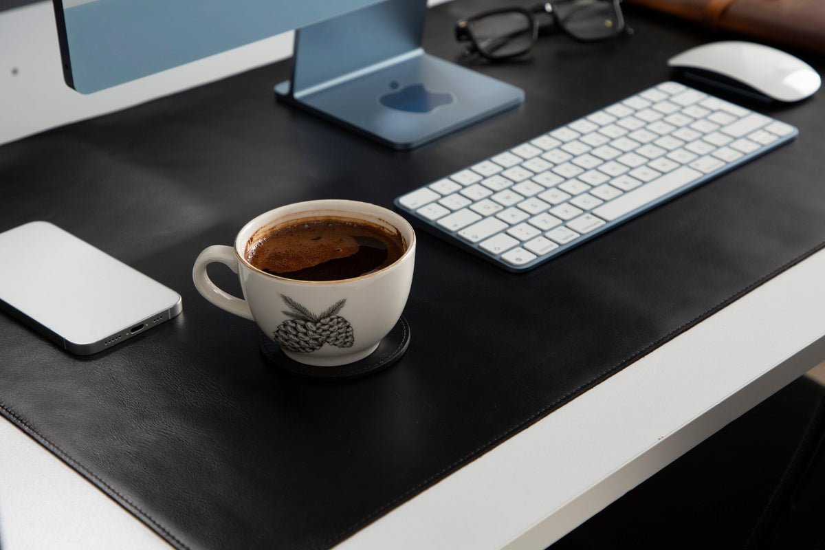 Natty Leather Natural Desk Mat (96 cm x 28 cm) Bouletta