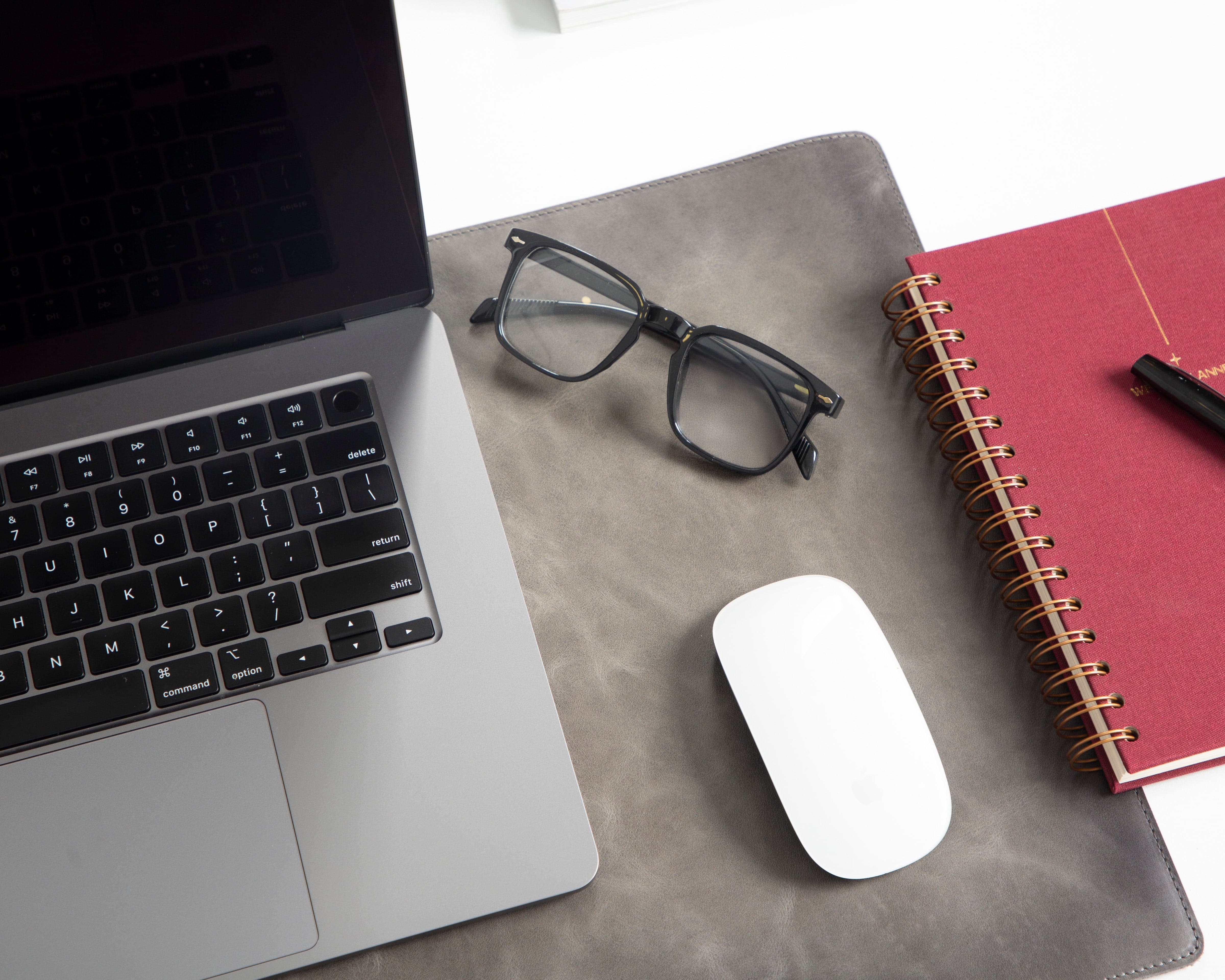 Natural Leather Desk Mat Small Bouletta