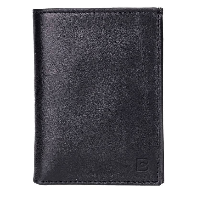 Nigra Leather Men's Wallet Black Bouletta