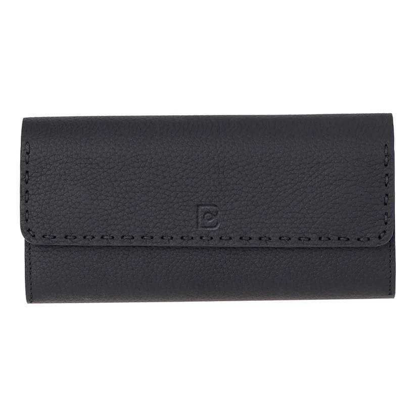 Noble Leather Women's Wallet Shadow Black Bouletta