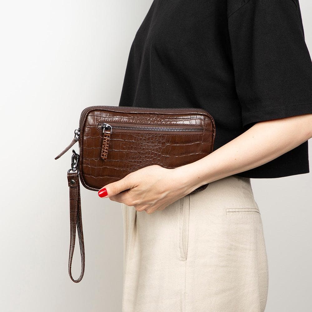 Noma Leather Clutch Bag Bouletta