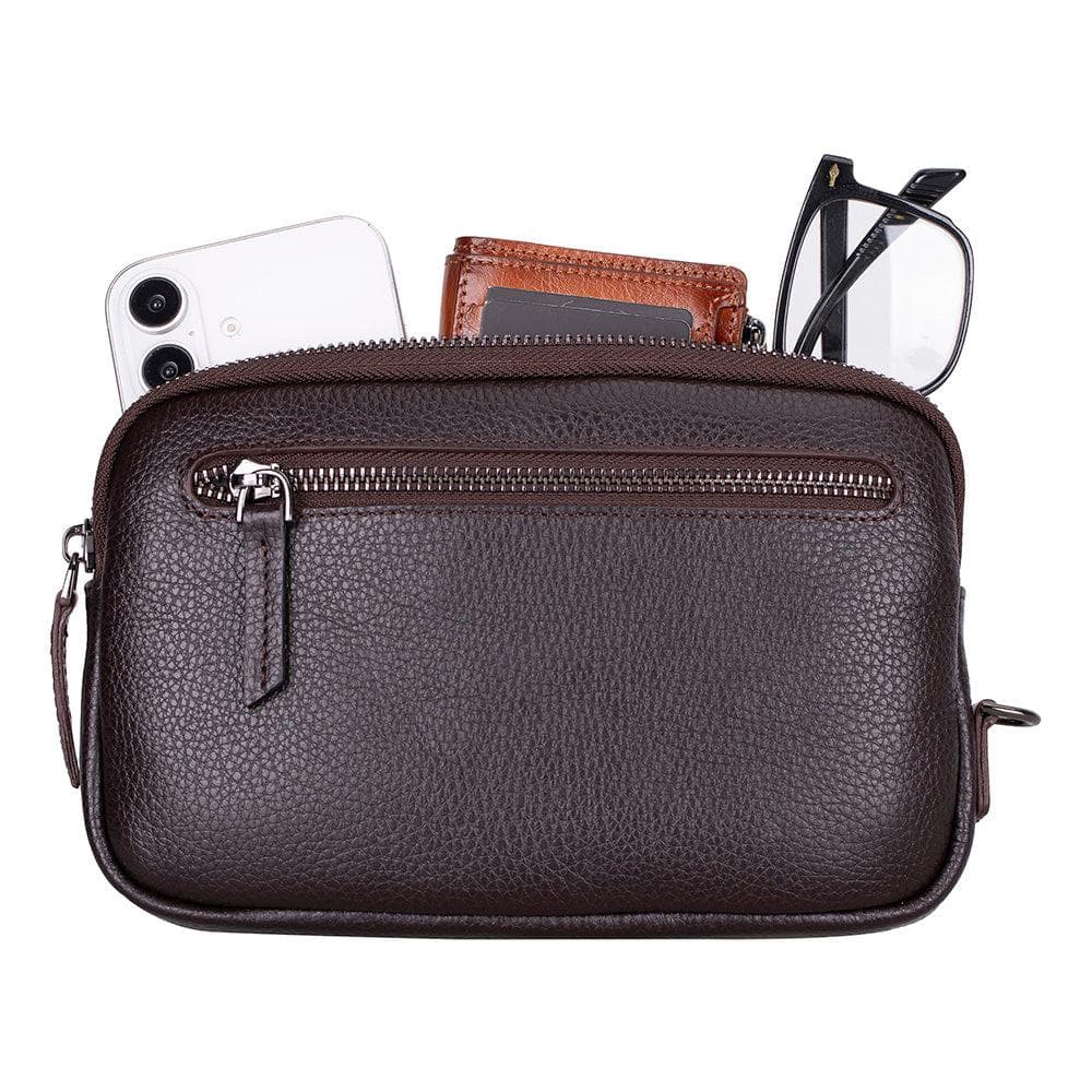 Noma Leather Clutch Bag Buff Bouletta