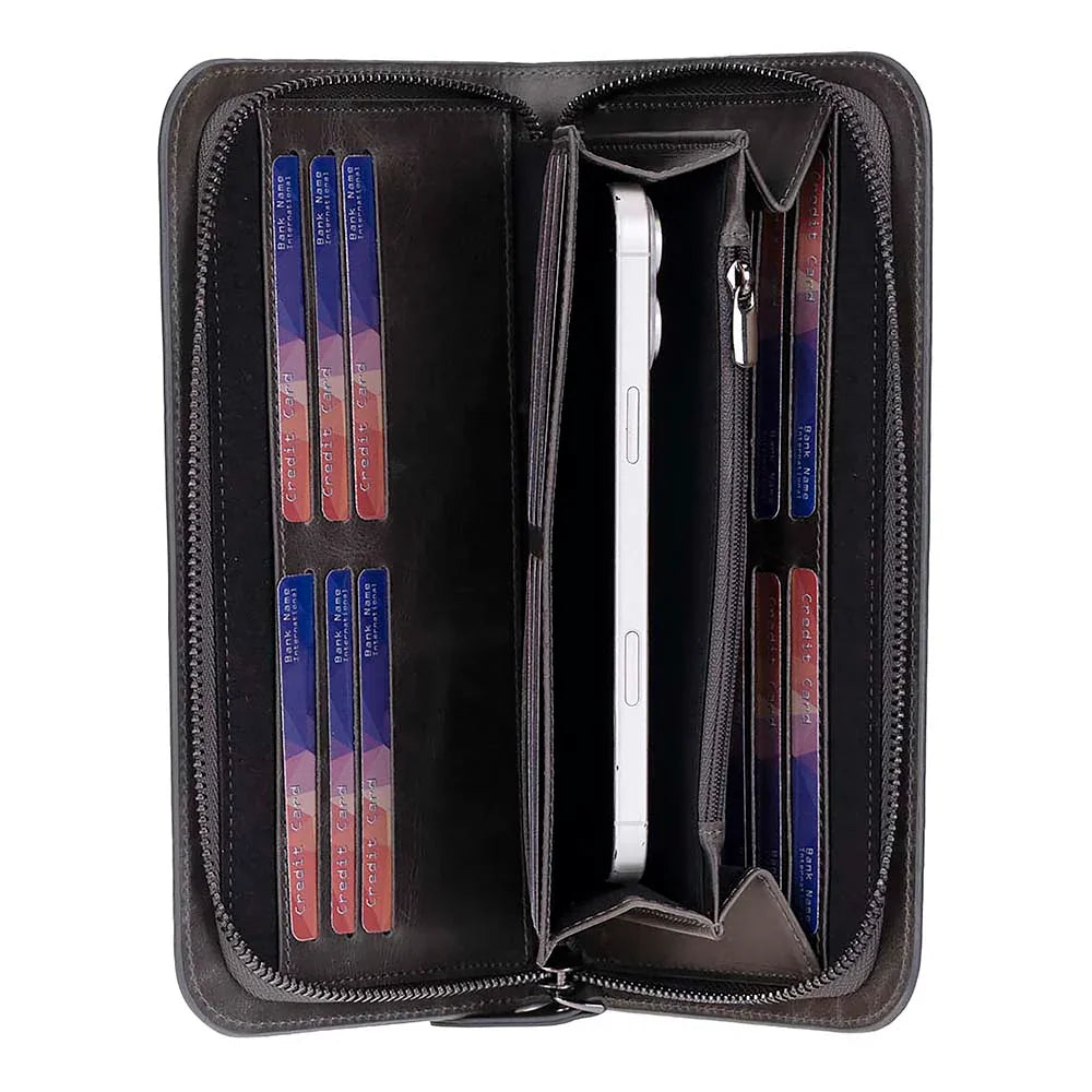 Novarco Leather Clutch Handbag Bouletta