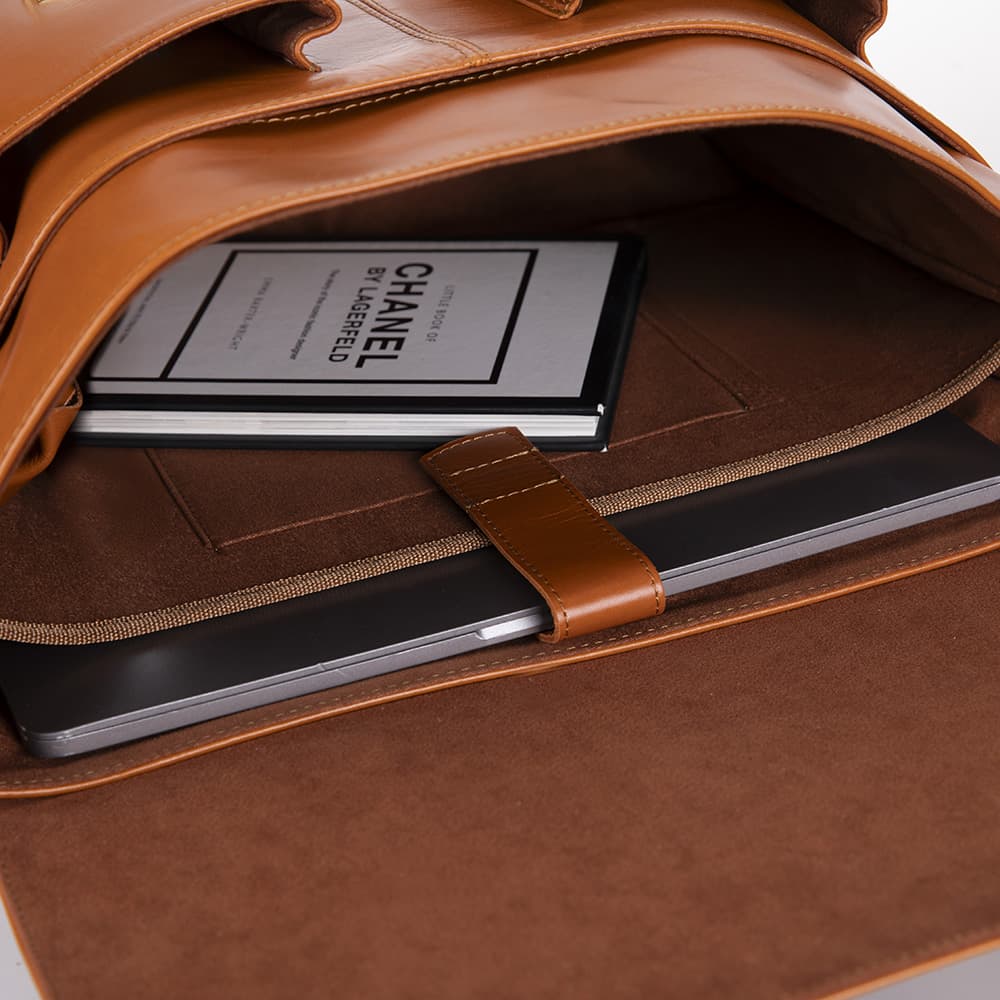 Olympus Leather Business Briefcase / Laptop Case Bouletta