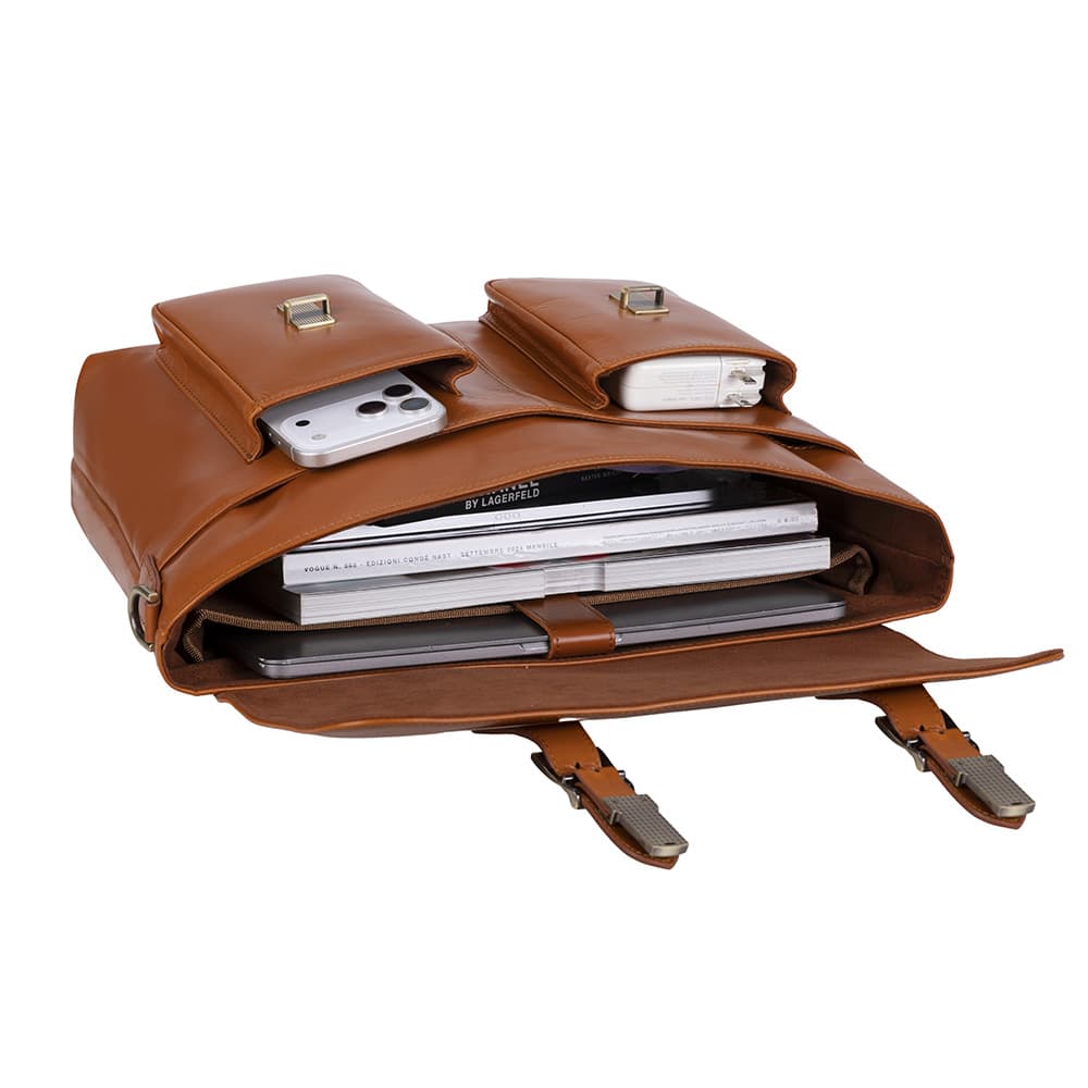 Olympus Leather Business Briefcase / Laptop Case Bouletta