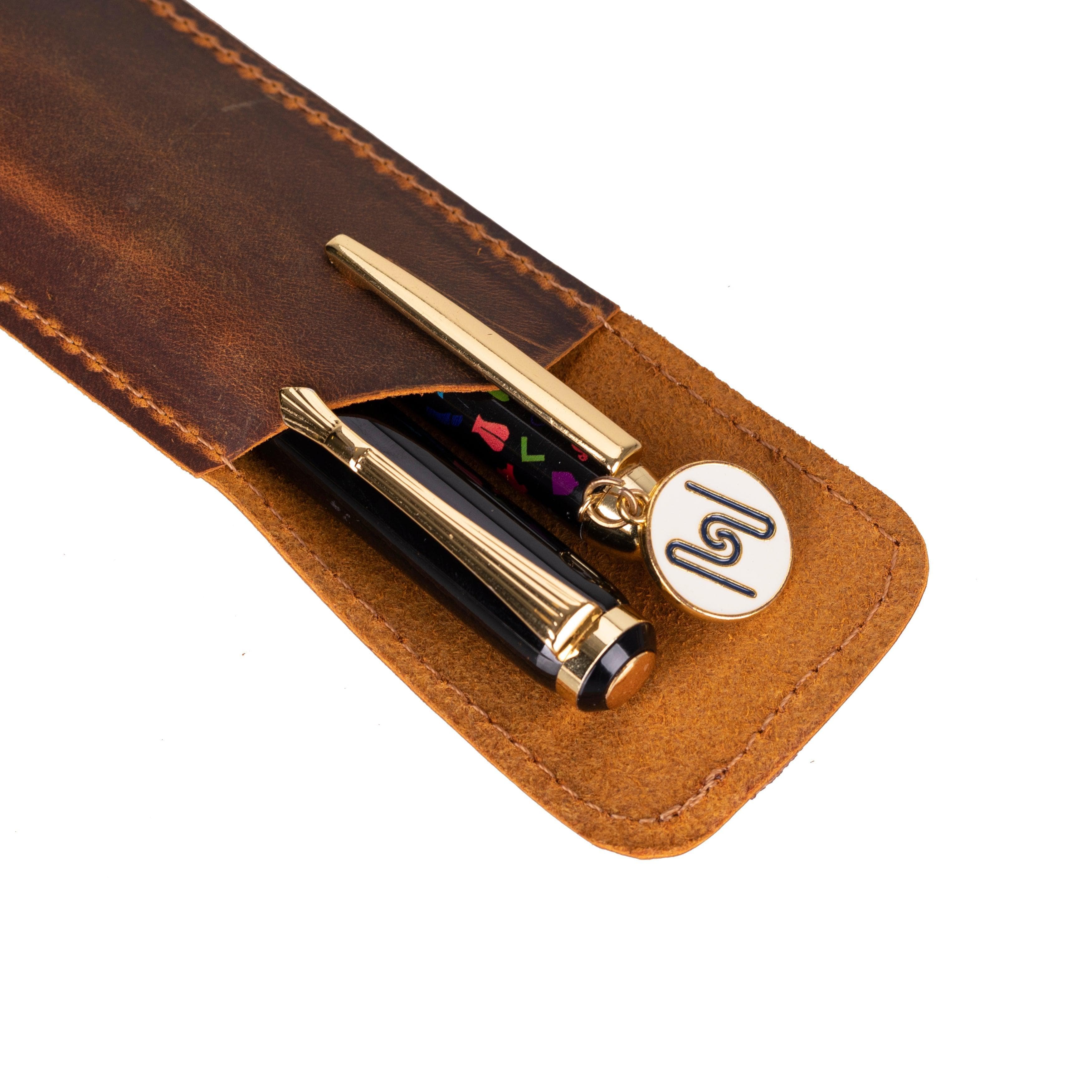 Ominex Leather Pen Pouch Bouletta