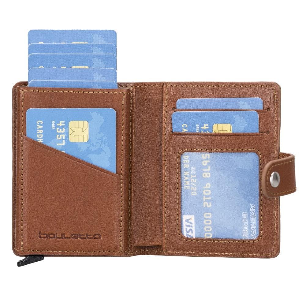 Palermo Zip Mechanical Leather Card Holder Bouletta LTD