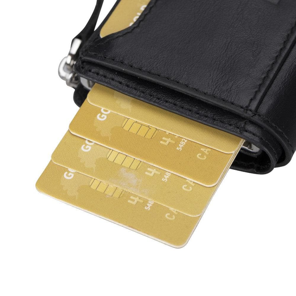 Palermo Zip Mechanical Leather Card Holder Bouletta LTD