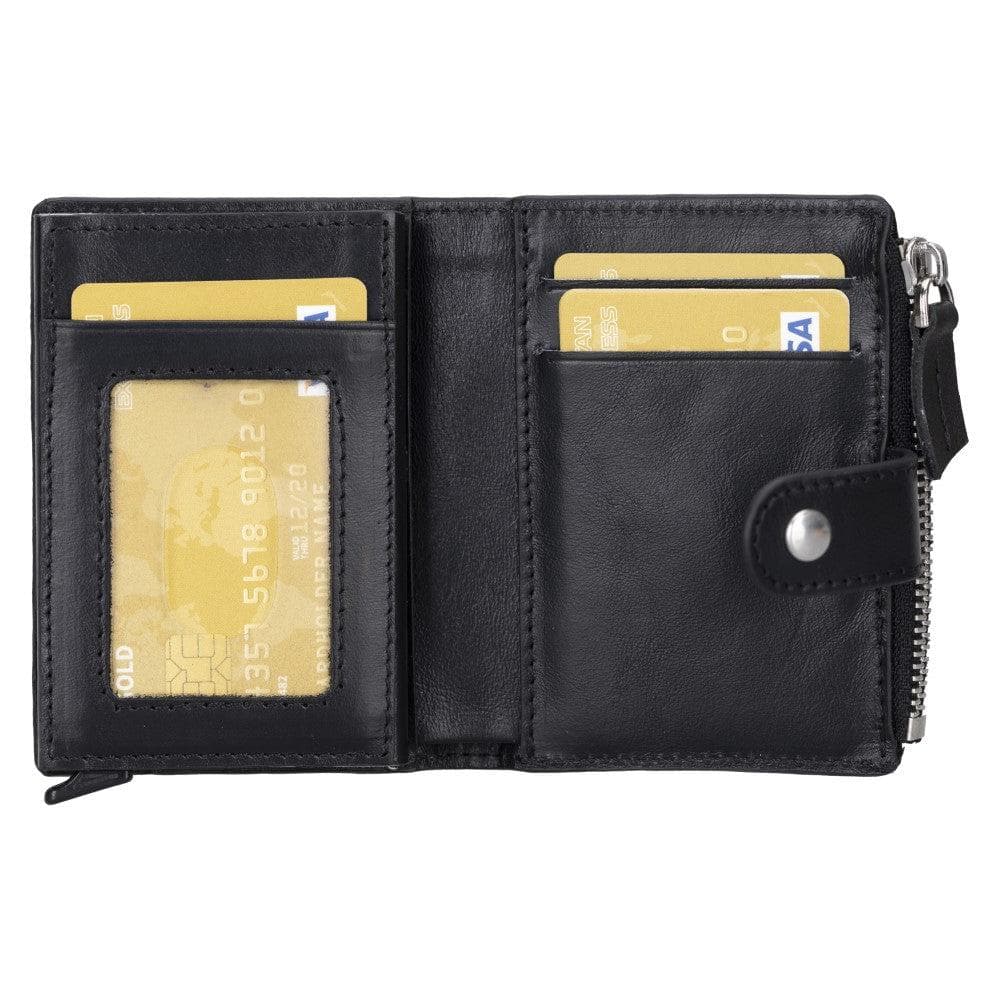 Palermo Zip Mechanical Leather Card Holder Bouletta LTD