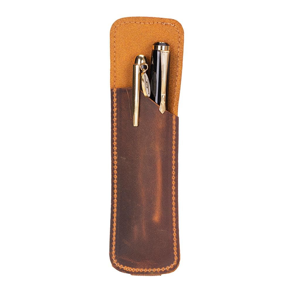 Pelle Leather Pen Pouch Moccasin Bouletta