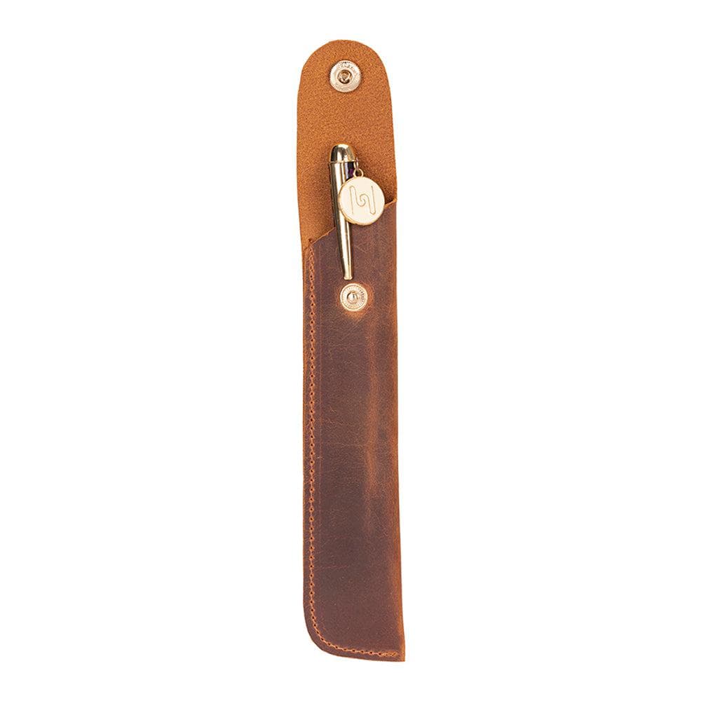 Penna Leather Pen Pouch Moccasin Bouletta