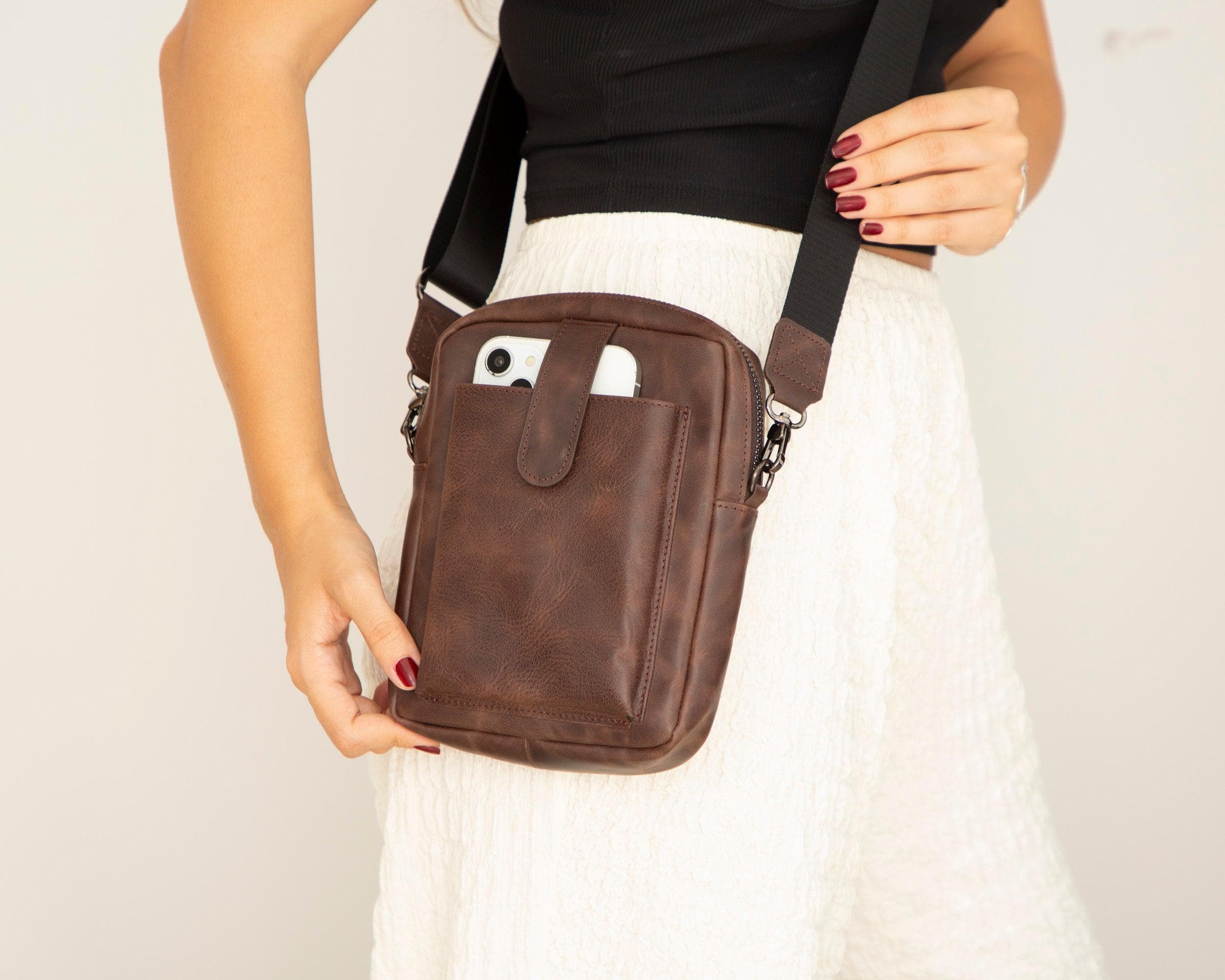 Pisa Genuine Leather Crossbody Bag Bouletta