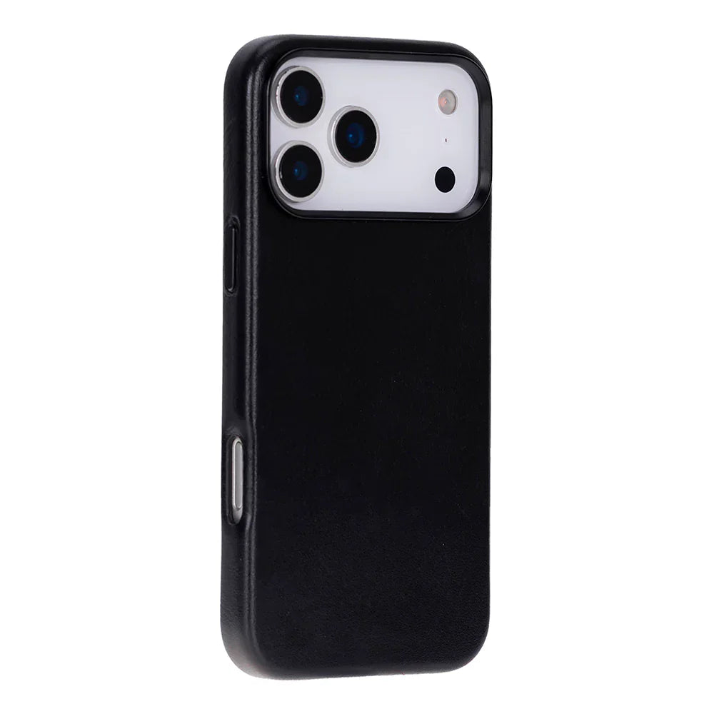Prestige iPhone 17 Pro Leather Case Black Bouletta
