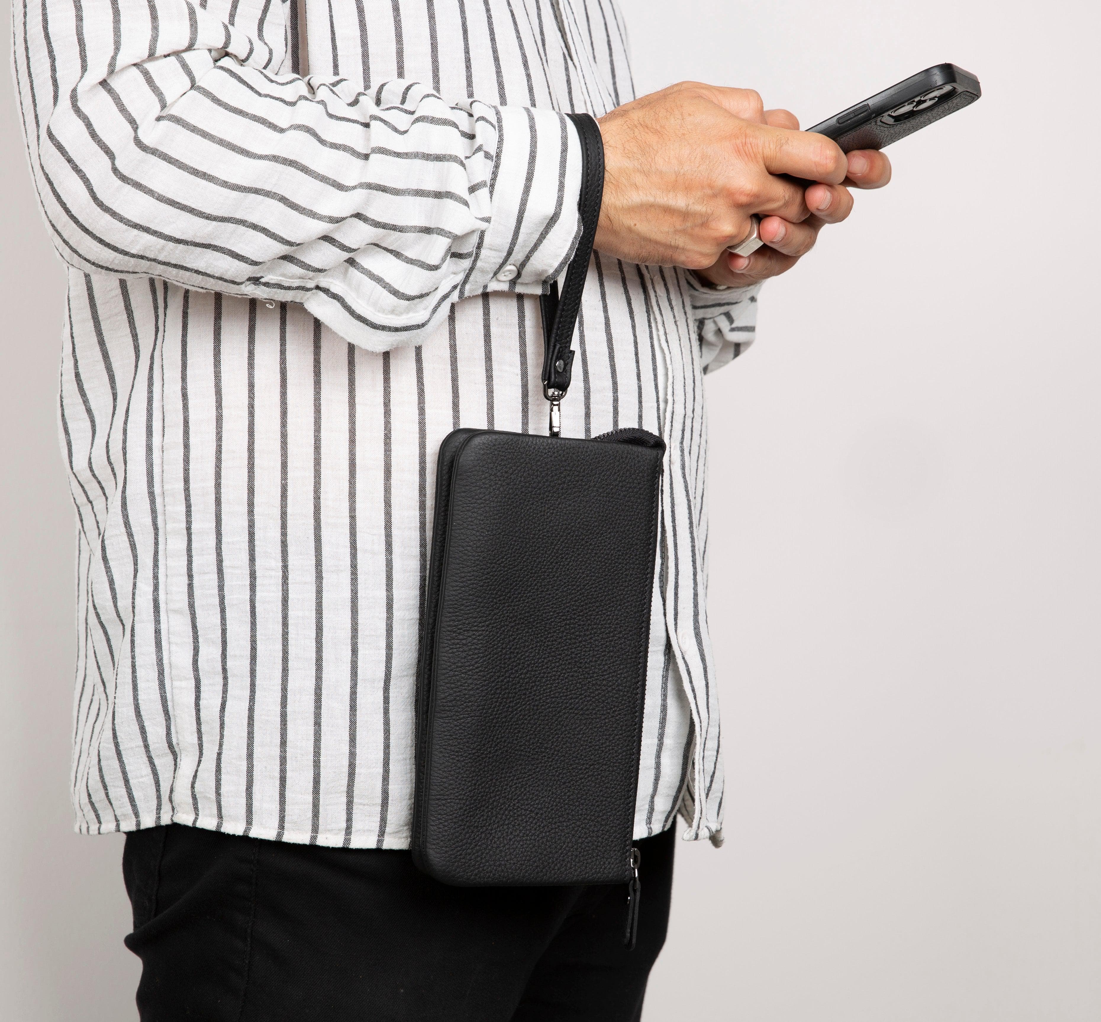 Prestige Leather Clutch Bag Bouletta