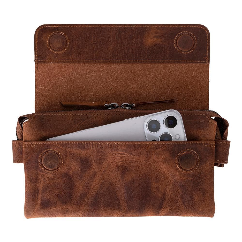 Prestige Leather Clutch Bag Bouletta