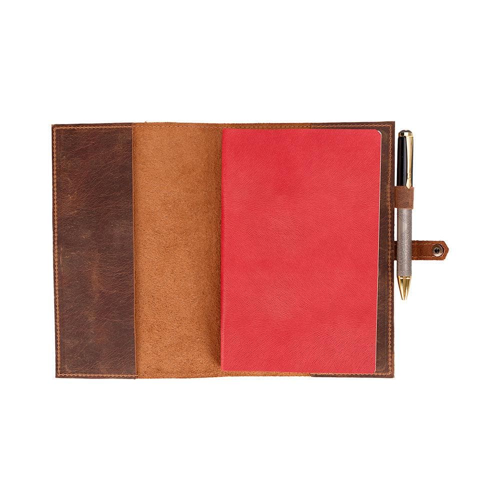 Pulseon Leather Journal Cover Saddle Brown Bouletta