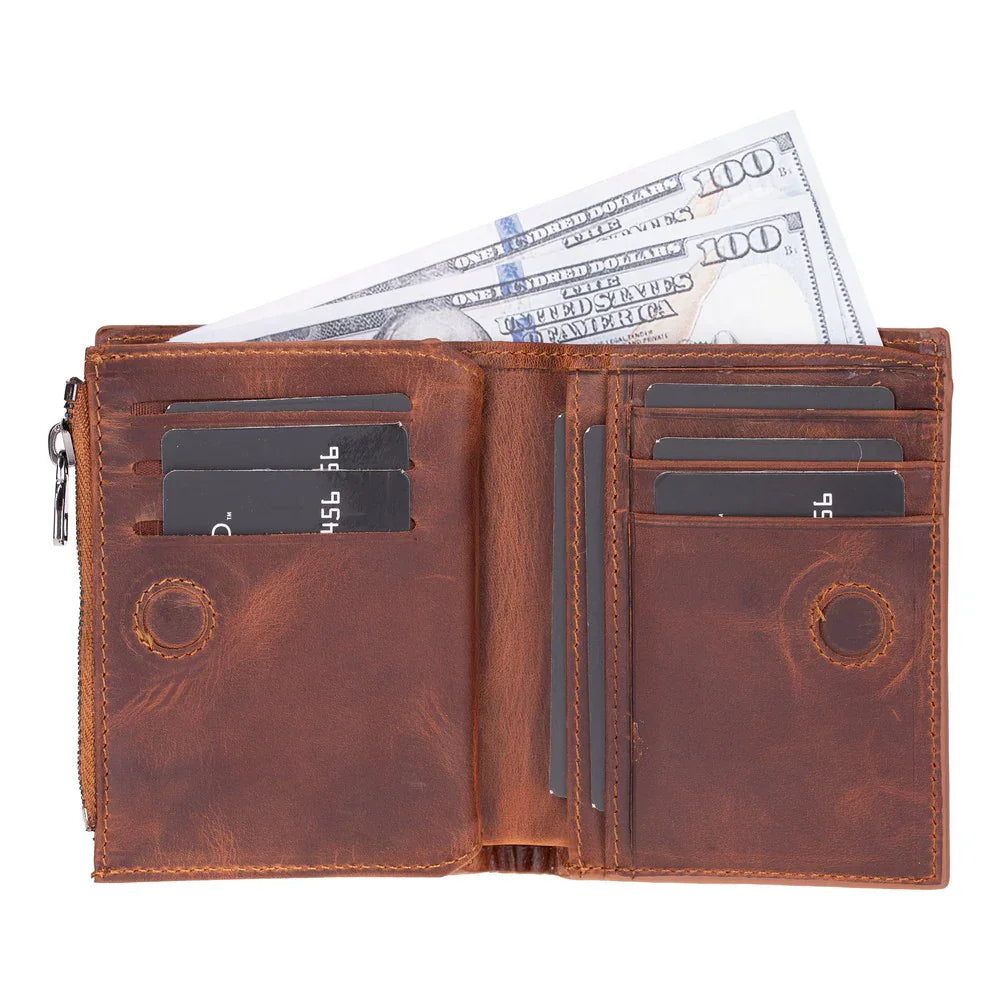 Rexon Leather Men's Wallet with Zipper Bouletta