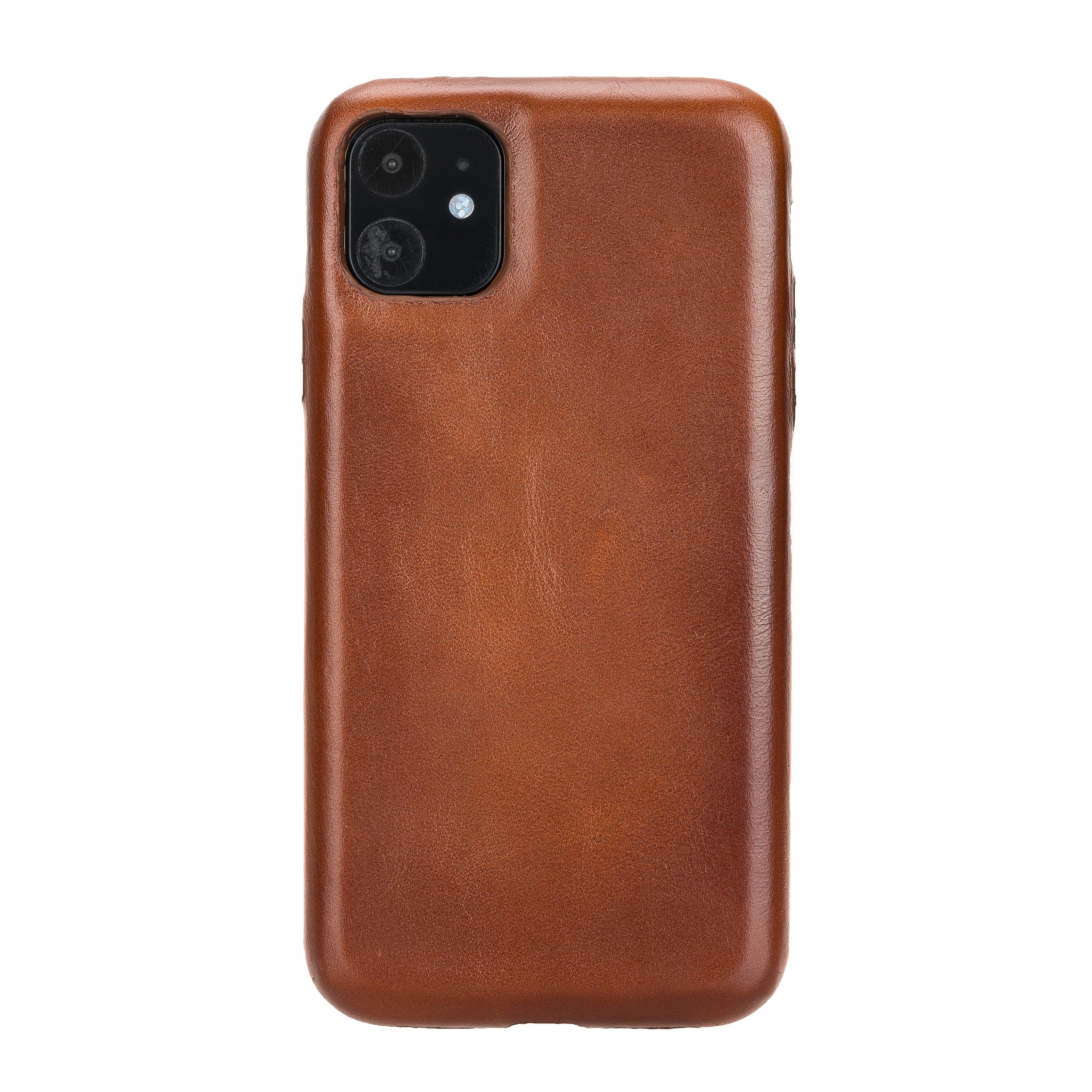 Rock Cover iPhone 11 Leather Case Tan Bouletta