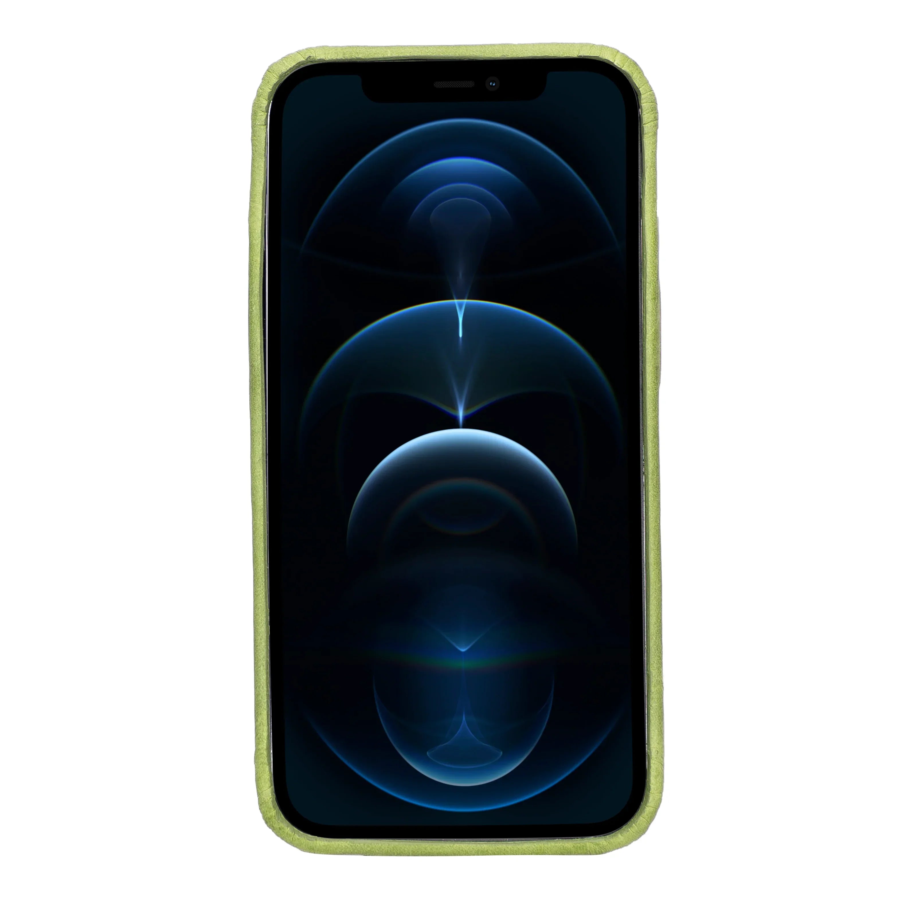 Rock Cover iPhone 13 Pro Leather Case with Card Holder Green Bouletta