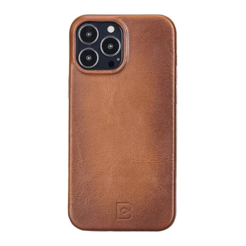 Rock Cover iPhone 13 Series Genuine Leather Case / RC - iPhone 13 Pro Max 6.7" / BURNISHED RUSTIC TAN Bouletta