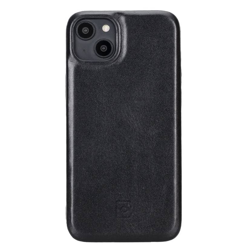 Rock Cover iPhone 15 Leather Case Black Bouletta