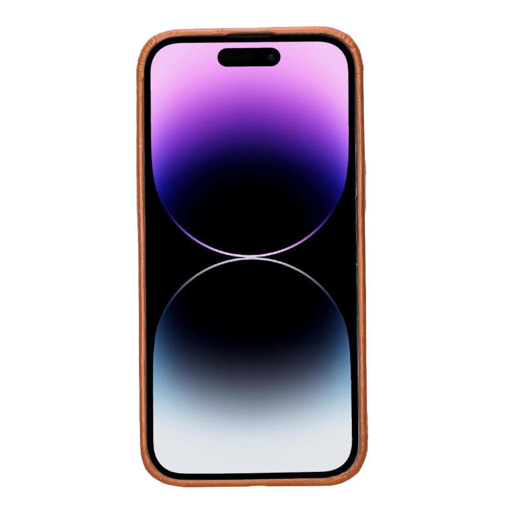 Rock Cover iPhone 15 Pro Leather Case Bouletta