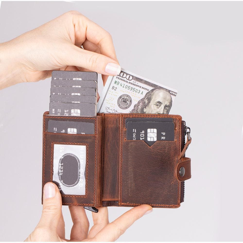 Rodos Pop-up Leather Card Holder Bouletta