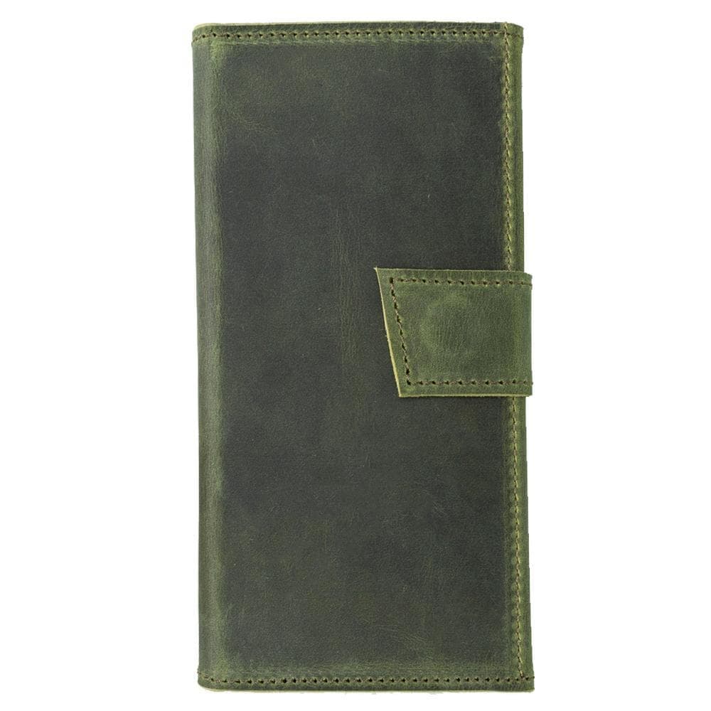 Samsung Galaxy Note 8 Leather SANTA Wallet Case Green UnBranded