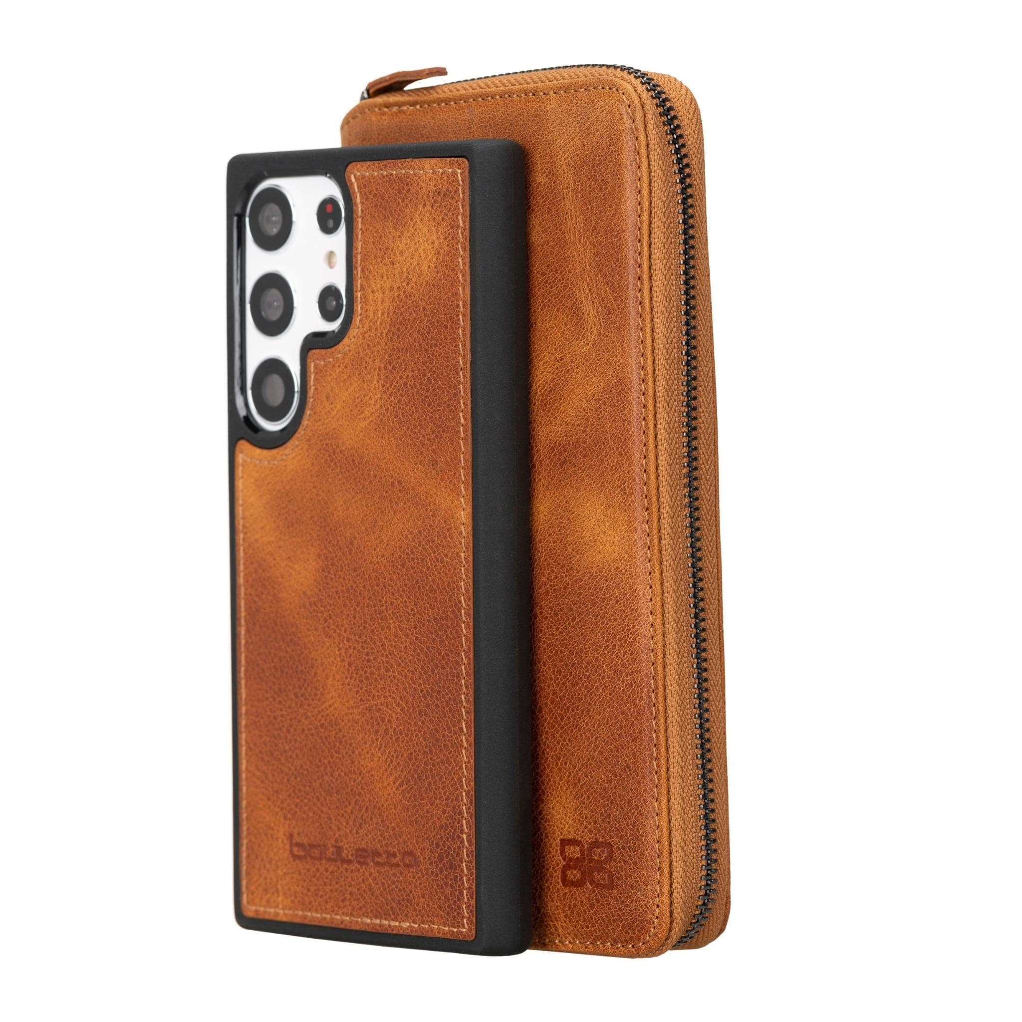 Samsung Galaxy S24 Series Zippered Leather Wallet Cases - PMW
