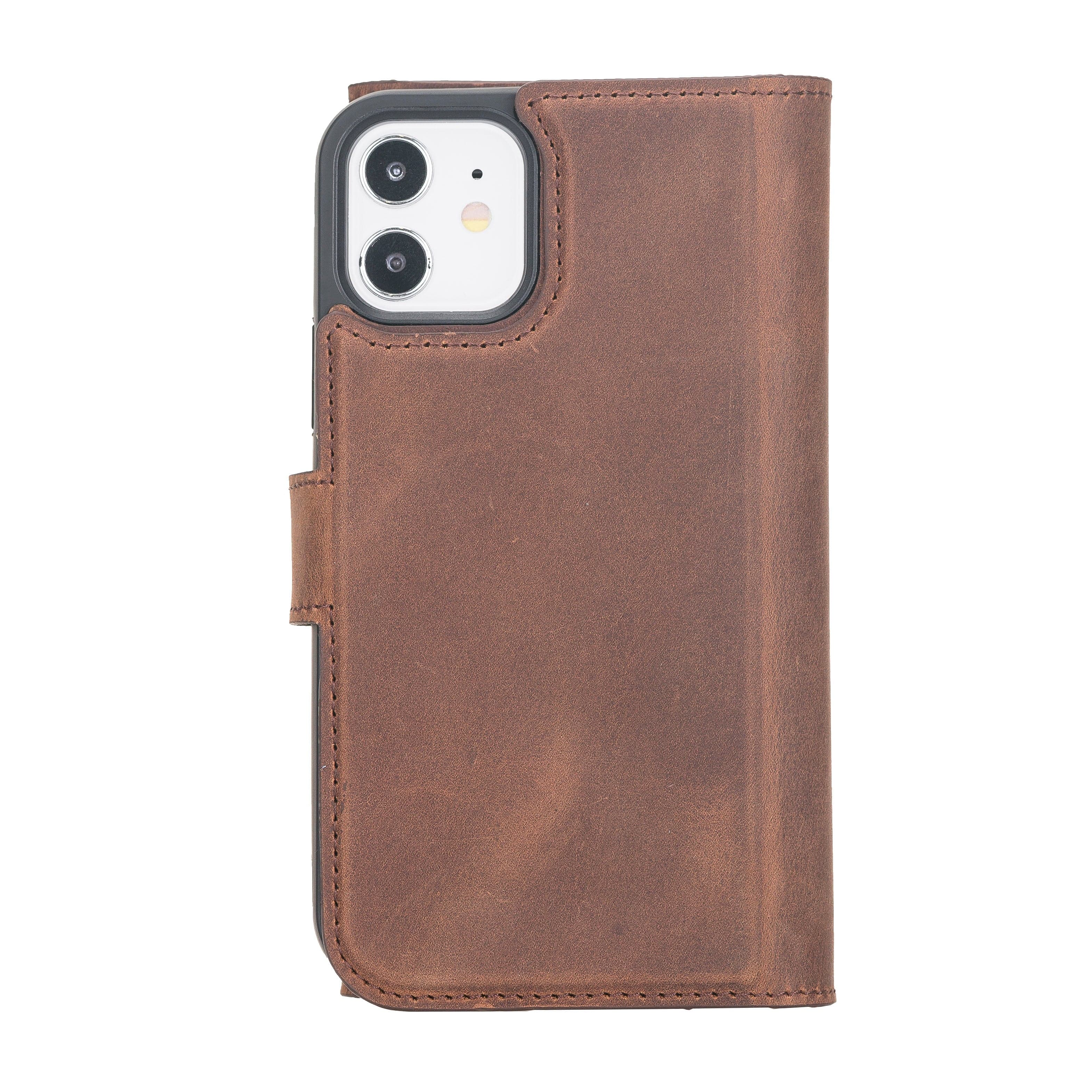 Santa iPhone 12 Mini Leather Detachable Wallet Case Bouletta