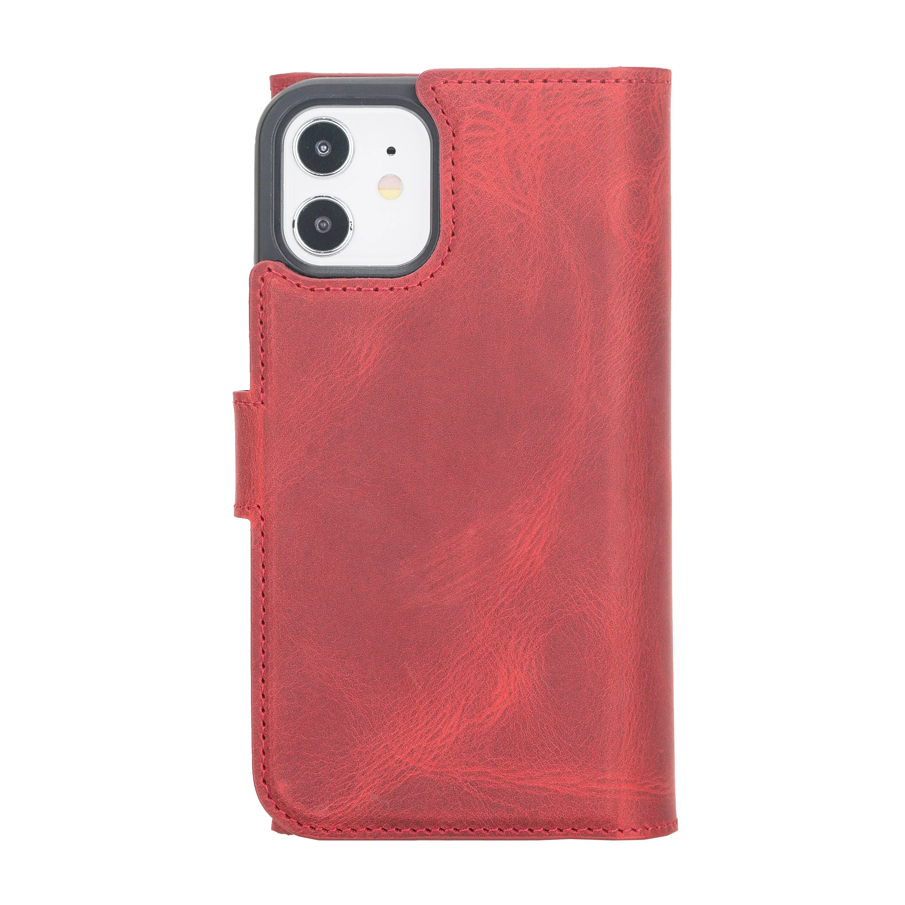 Santa iPhone 12 Mini Leather Detachable Wallet Case Bouletta