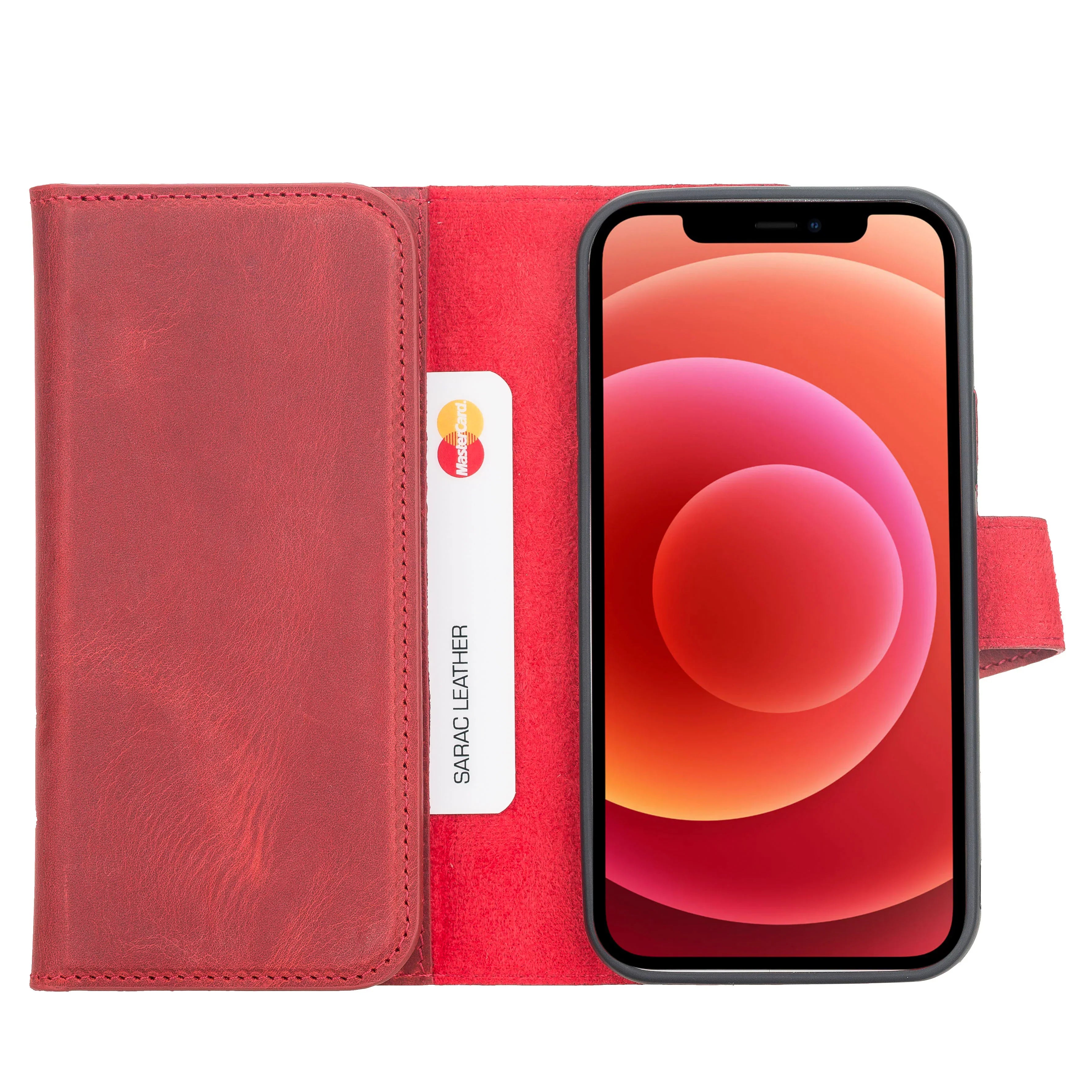 Santa iPhone 12 Pro Max Leather Detachable Wallet Case Bouletta