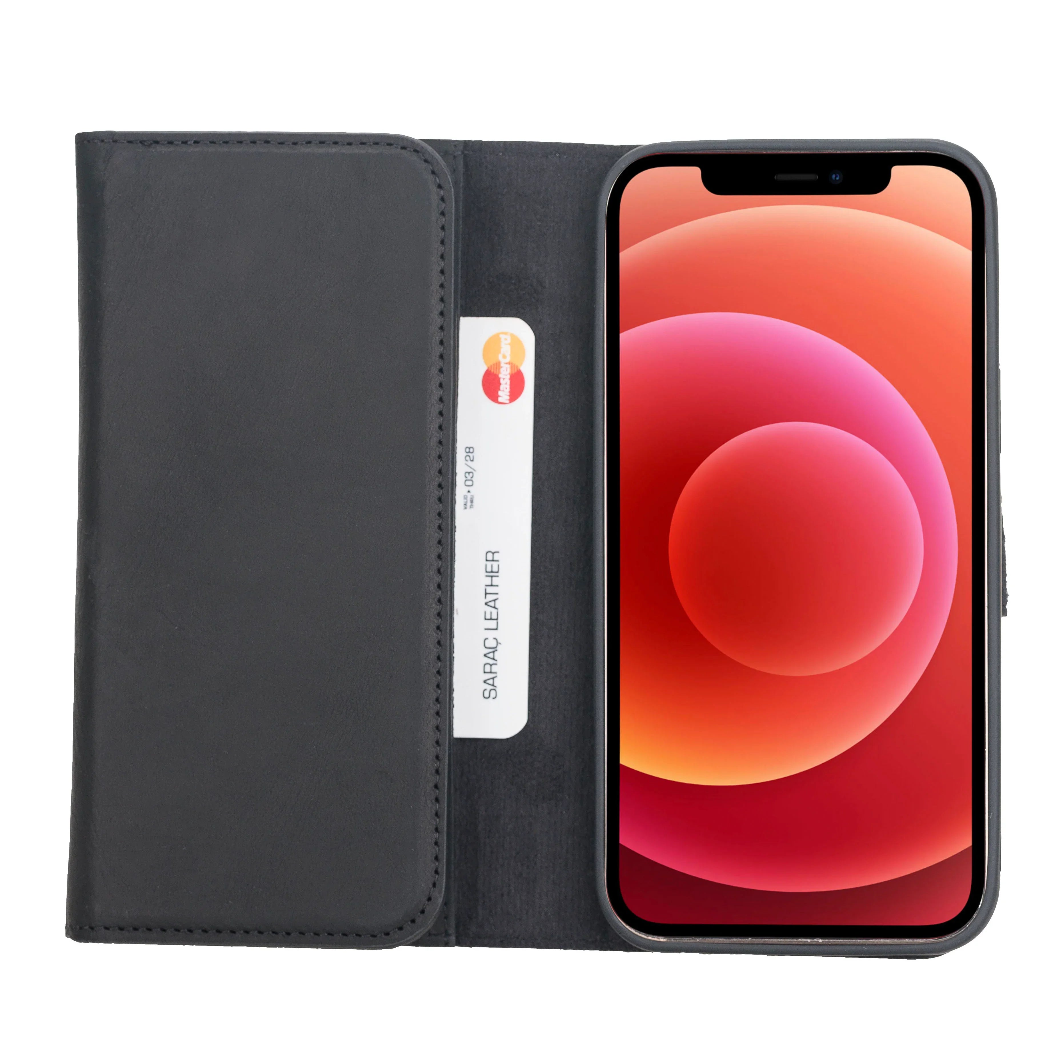 Santa iPhone 12 Pro Max Leather Detachable Wallet Case Bouletta