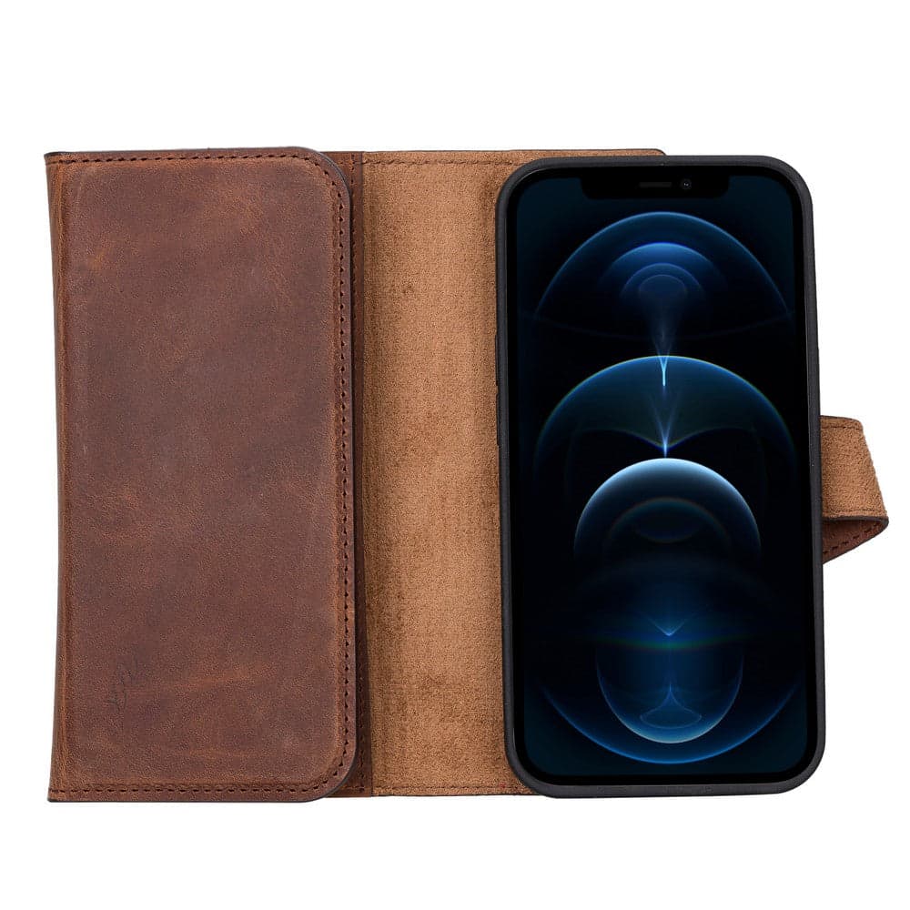 Santa iPhone 13 Mini Leather Detachable Wallet Case Bouletta