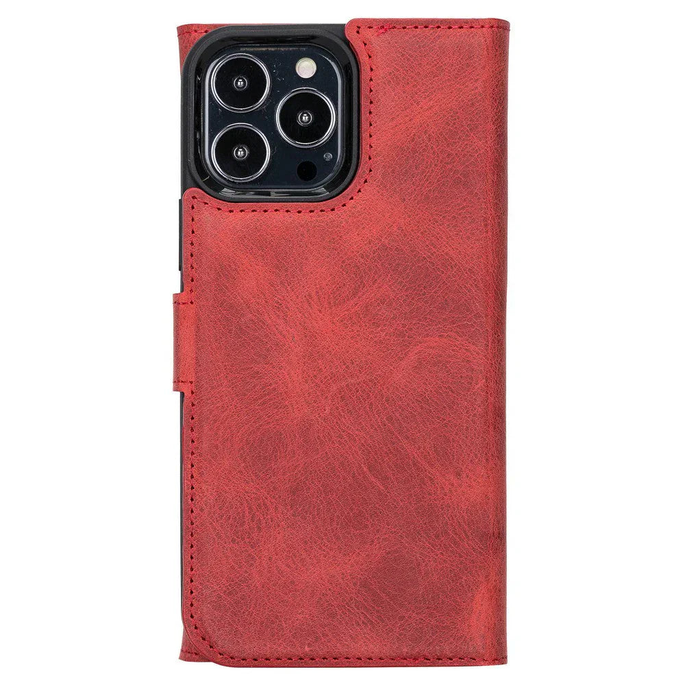 Santa iPhone 13 Pro Max Leather Detachable Wallet Case Bouletta