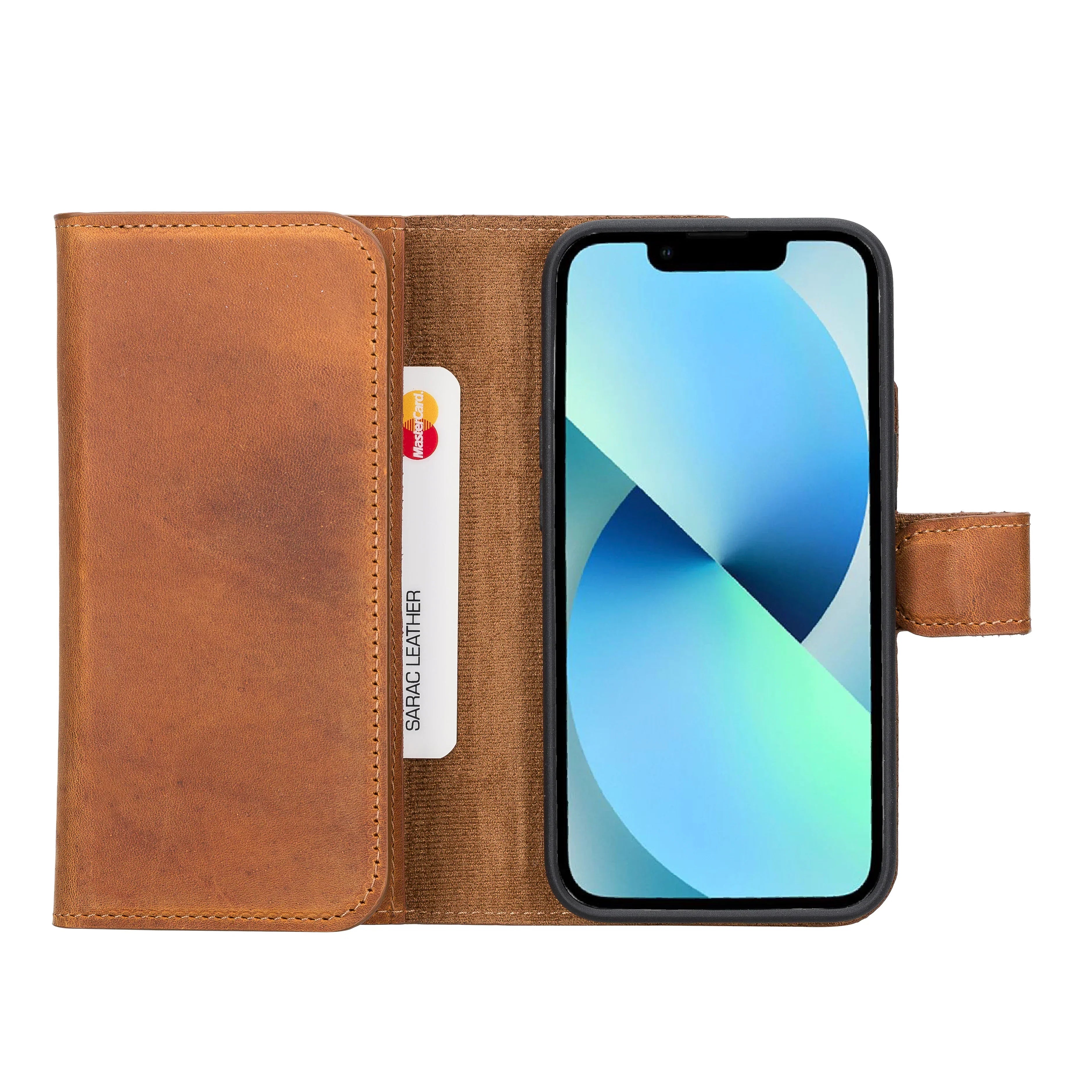 Santa iPhone 14 Leather Detachable Wallet Case Bouletta