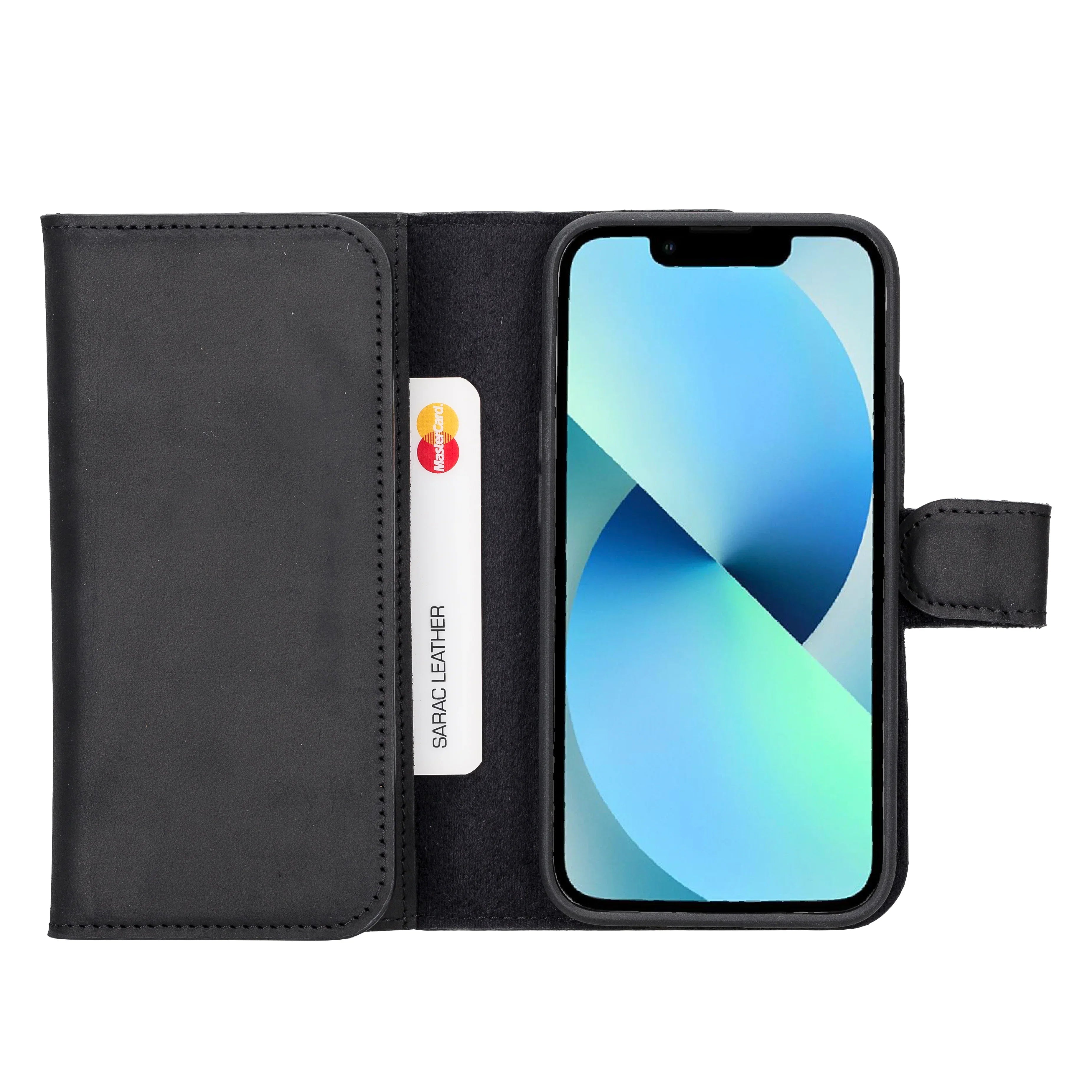 Santa iPhone 14 Leather Detachable Wallet Case Bouletta