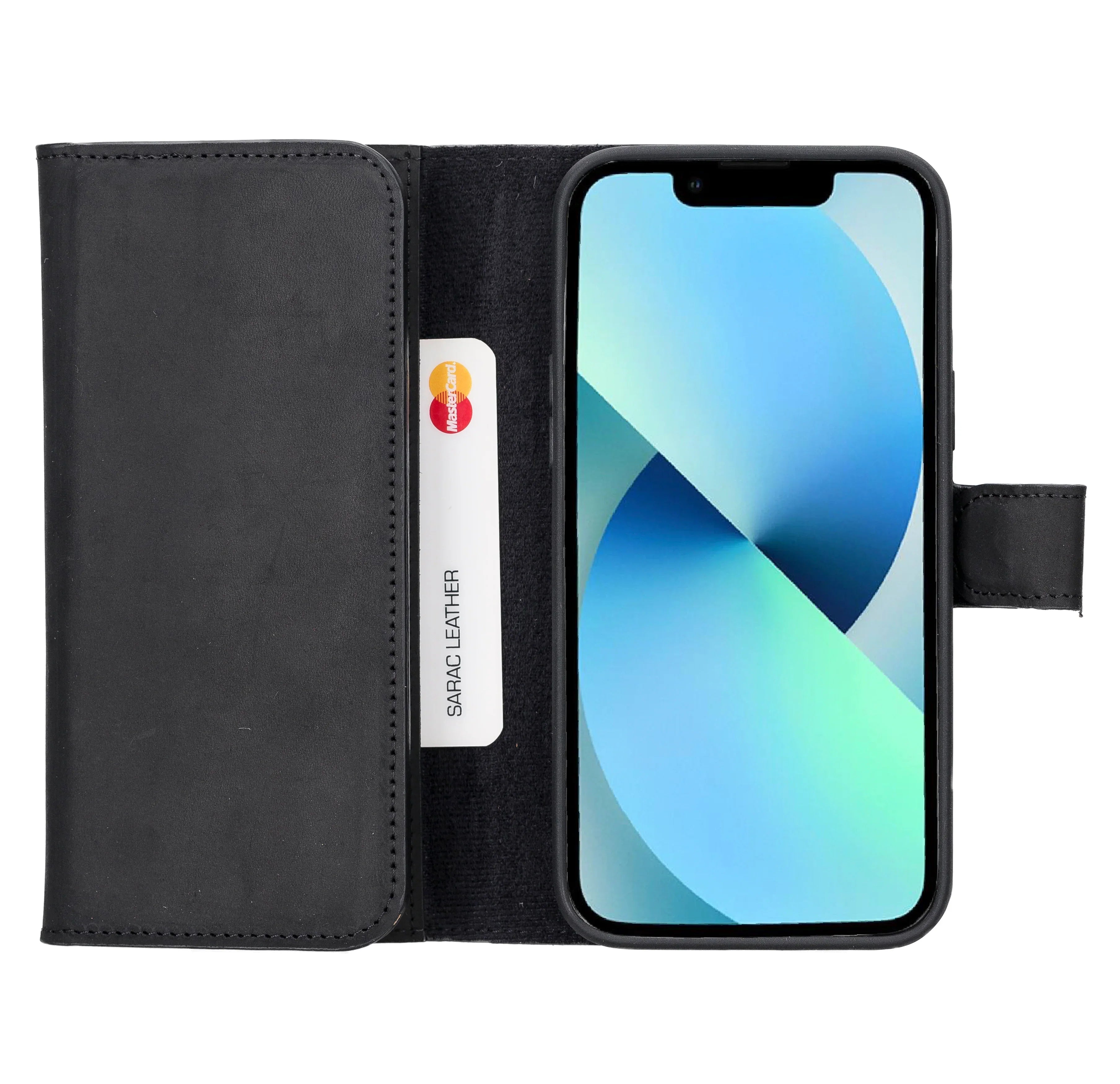 Santa iPhone 14 Plus Leather Detachable Wallet Case Bouletta