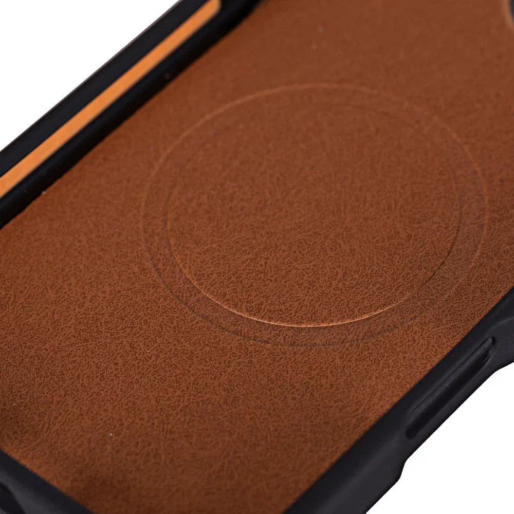 Santa iPhone 16 Pro Leather Detachable Wallet Case Tan Bouletta