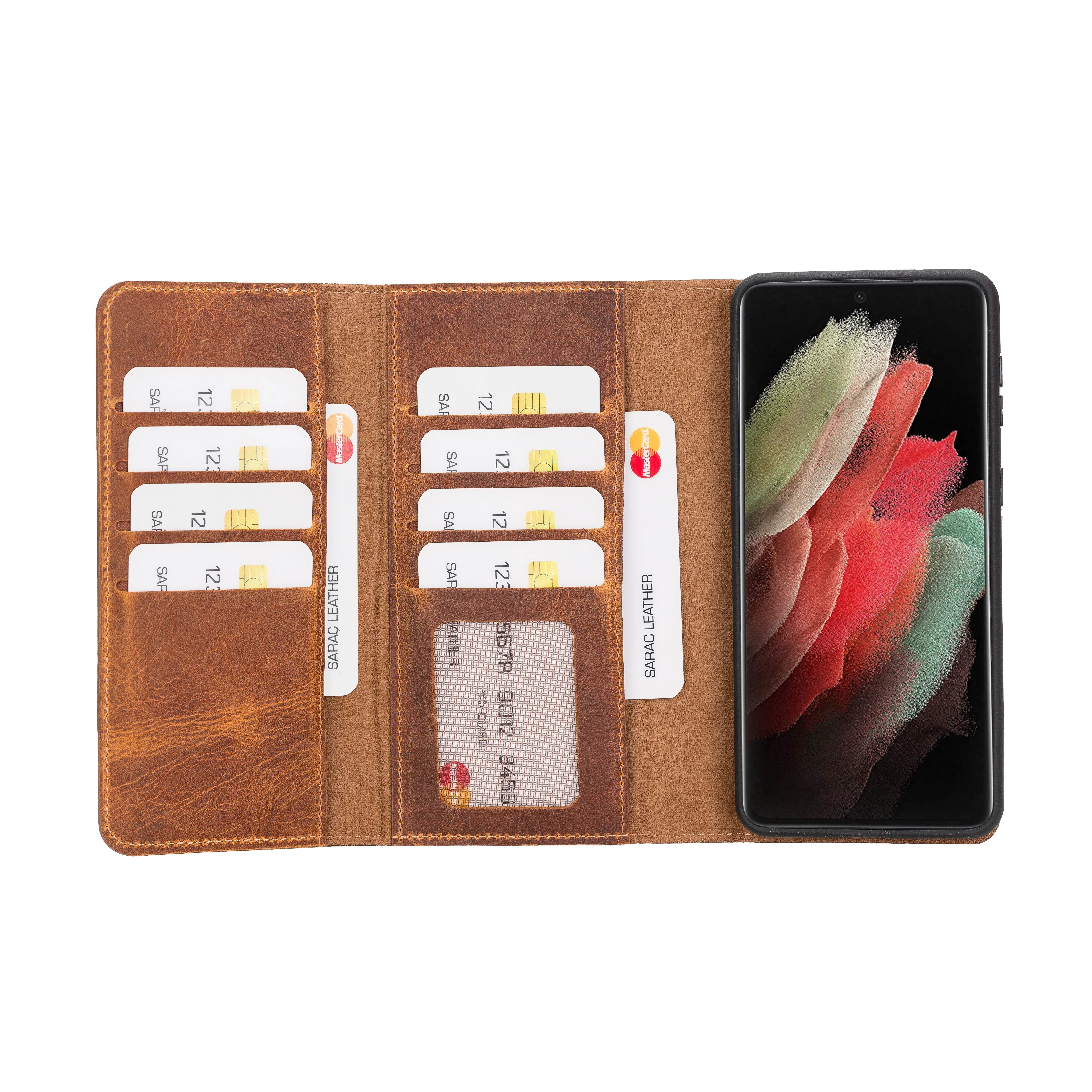 Santa Samsung Galaxy S21 Plus Leather Detachable Wallet Case Bouletta