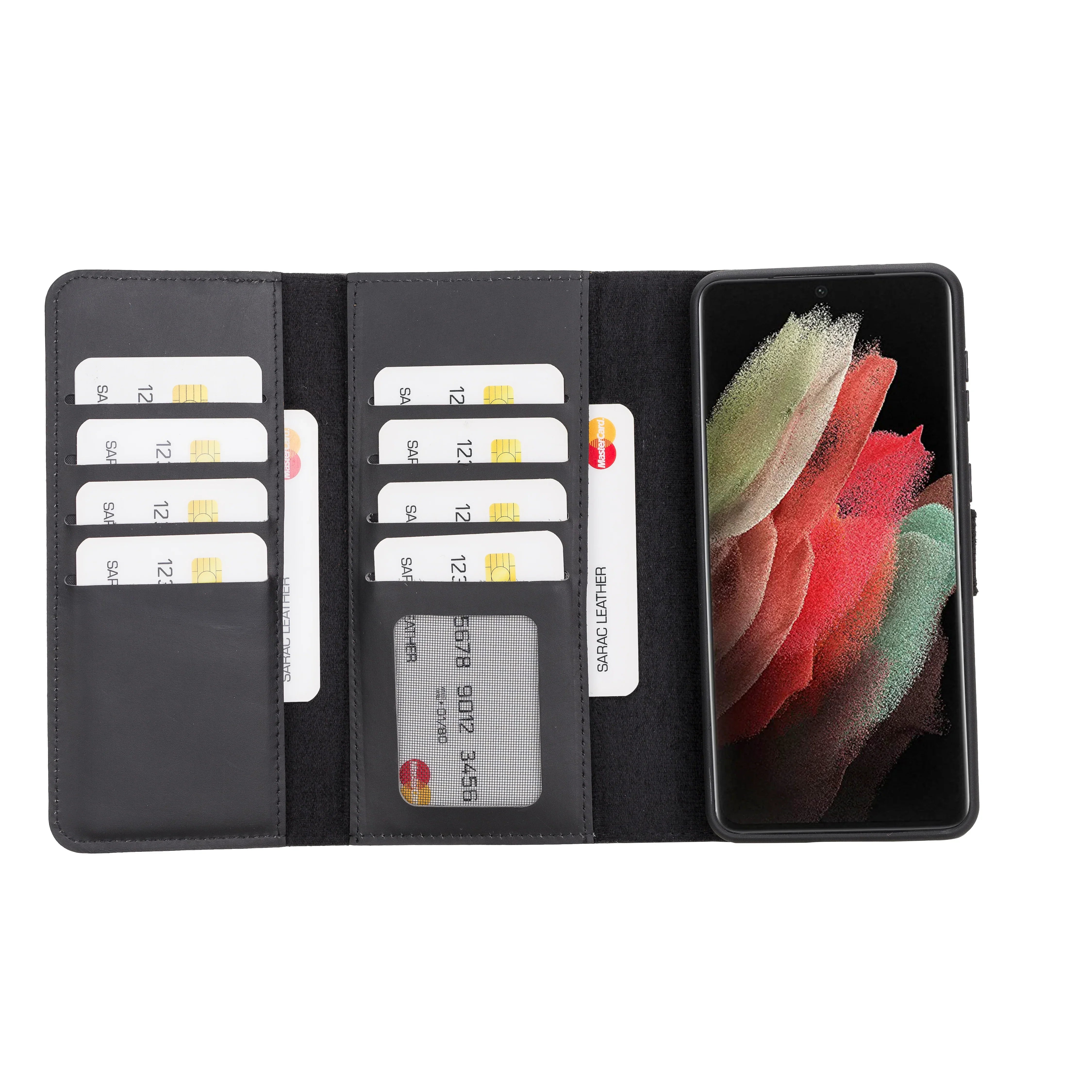 Santa Samsung Galaxy S21 Plus Leather Detachable Wallet Case Bouletta