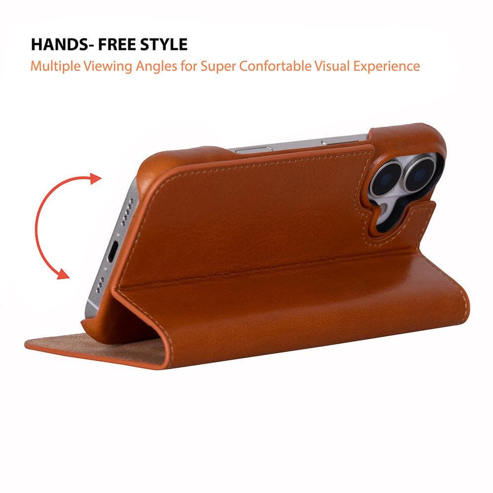 Sonat Leather iPhone 17 Folio Case Bouletta