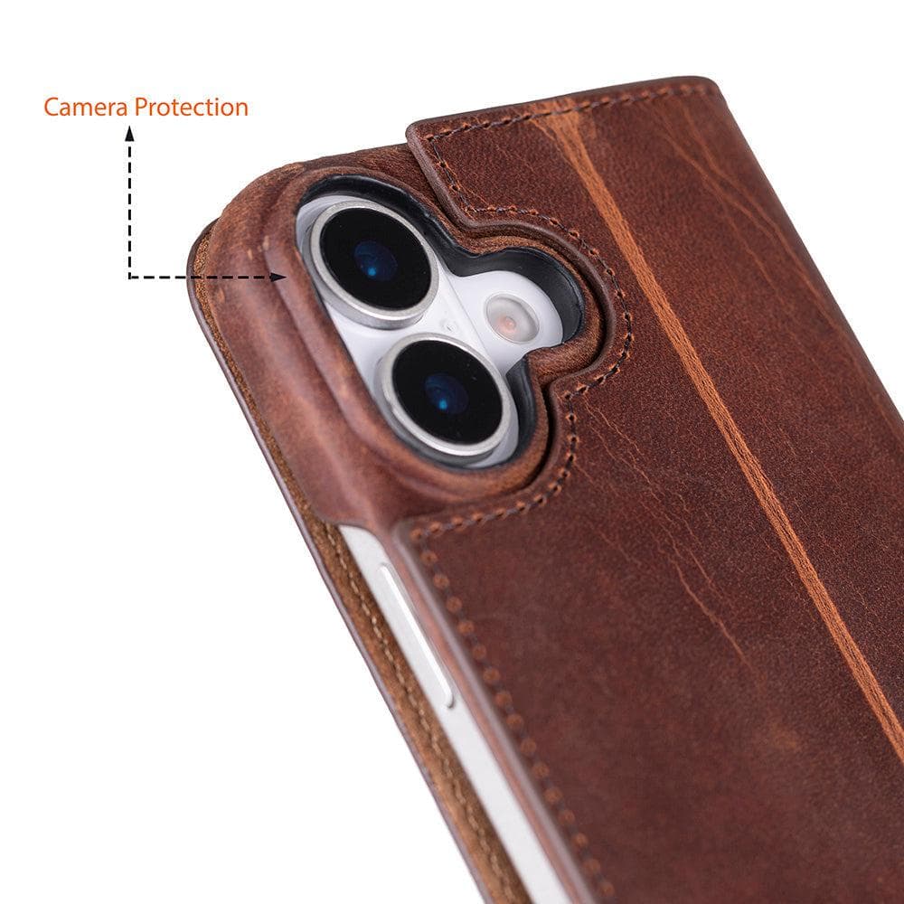 Sonat Leather iPhone 17 Folio Case Bouletta