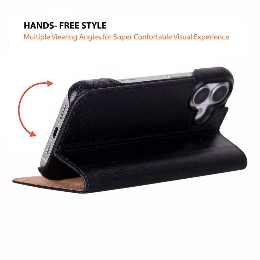 Sonat Leather iPhone 17 Folio Case Bouletta