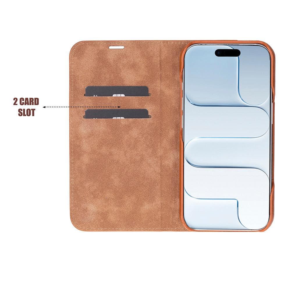 Sonat Leather iPhone 17 Folio Case Bouletta